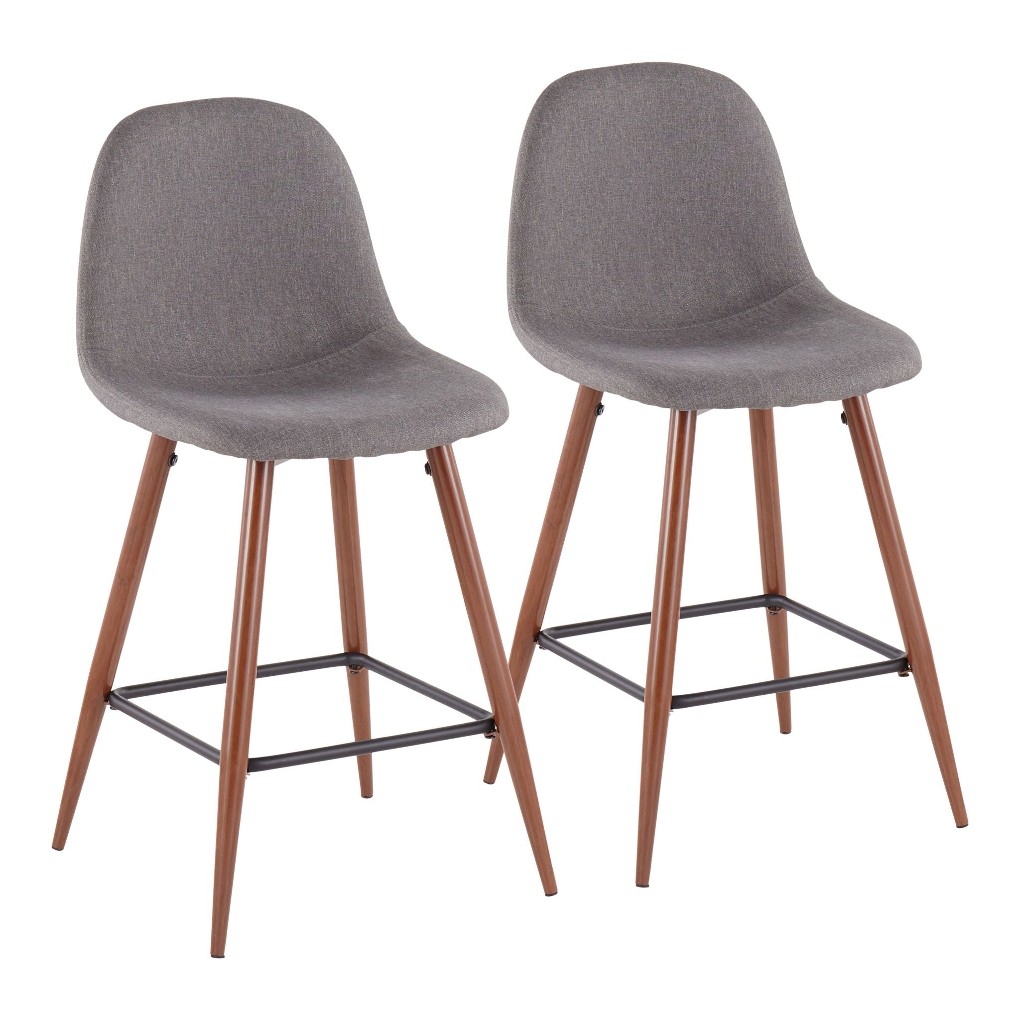 Pebble - Mid Century Modern Counter Stool (Set of 2) - Best Buy Furniture