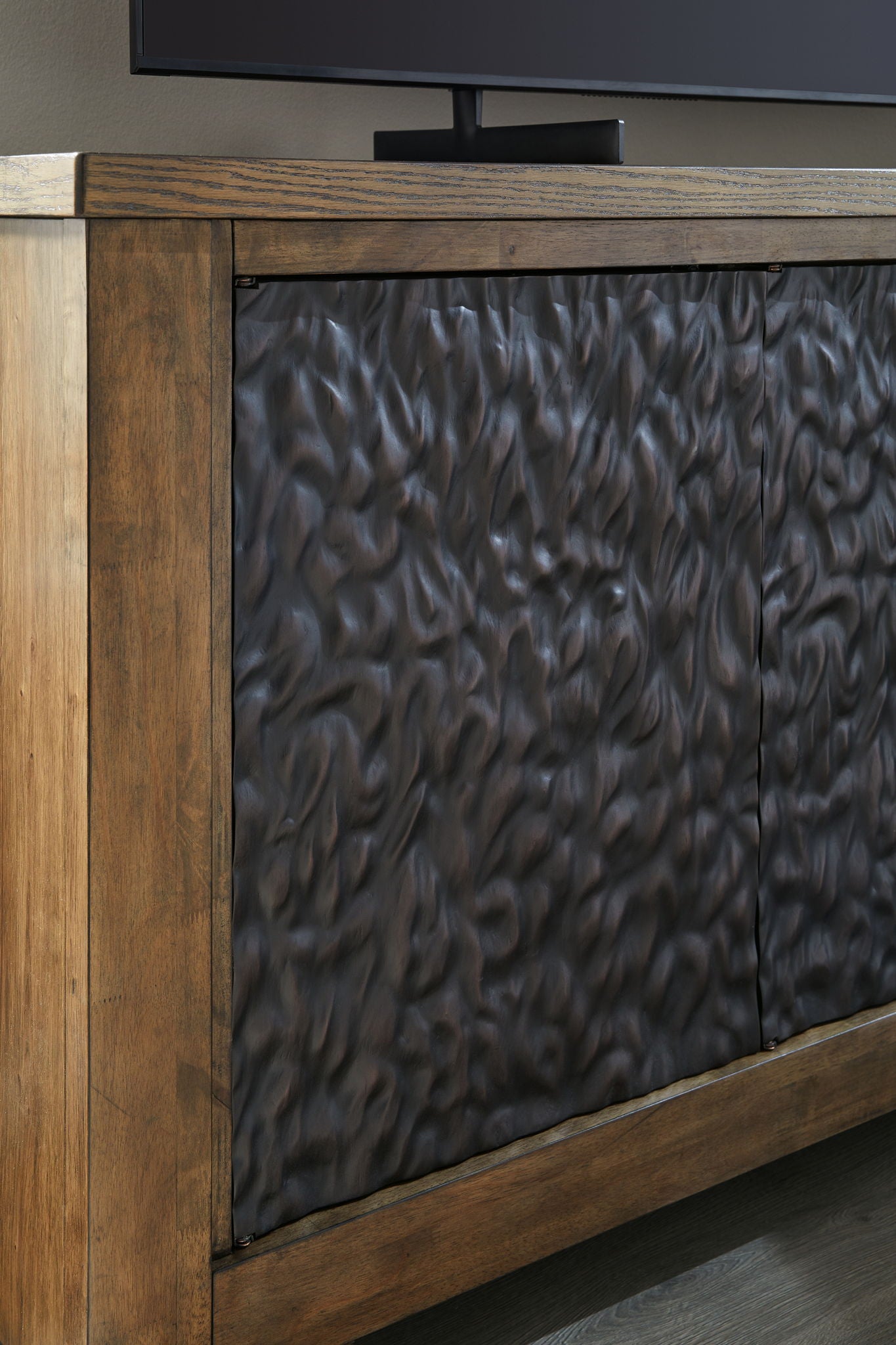 Rosswain - Extra Large TV Stand - Warm Brown - Best Buy Furniture