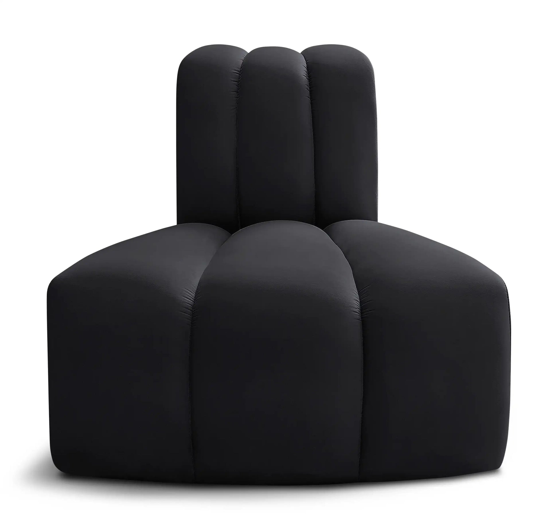 Arc - Velvet Reverse Corner Chair - Best Buy Furniture
