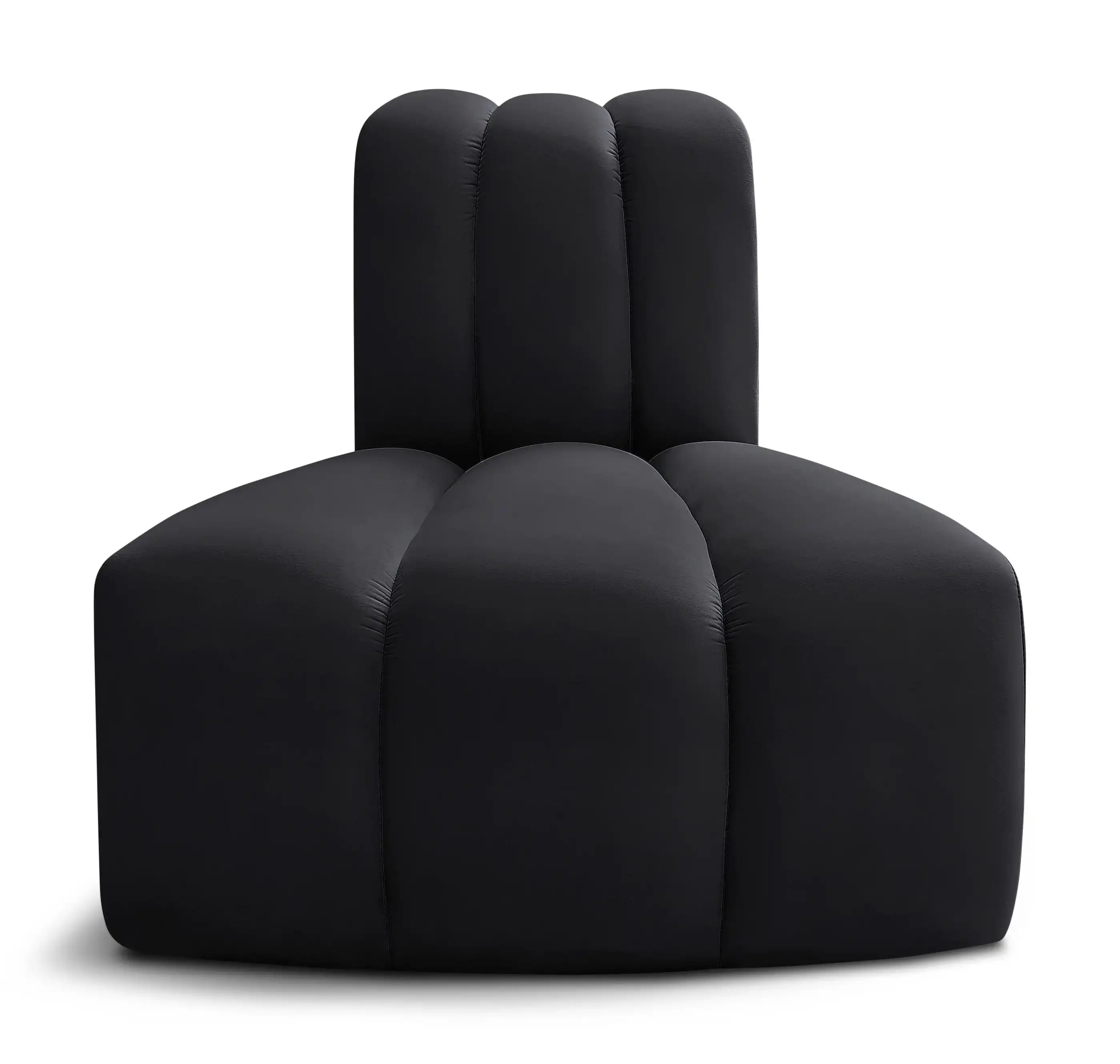 Arc - Velvet Reverse Corner Chair - Best Buy Furniture