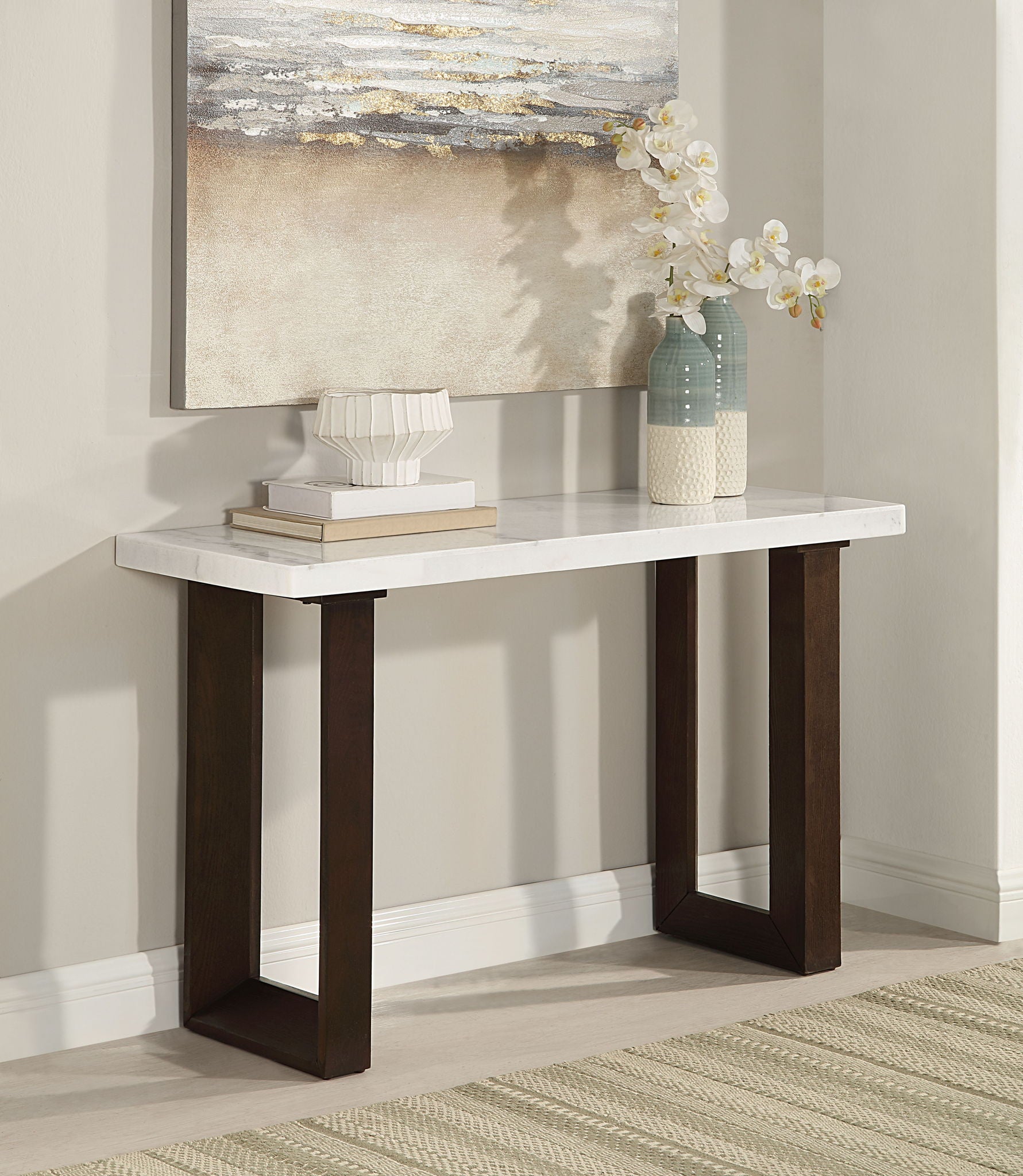 Edwyn - Natural Marble Top End Table - Best Buy Furniture