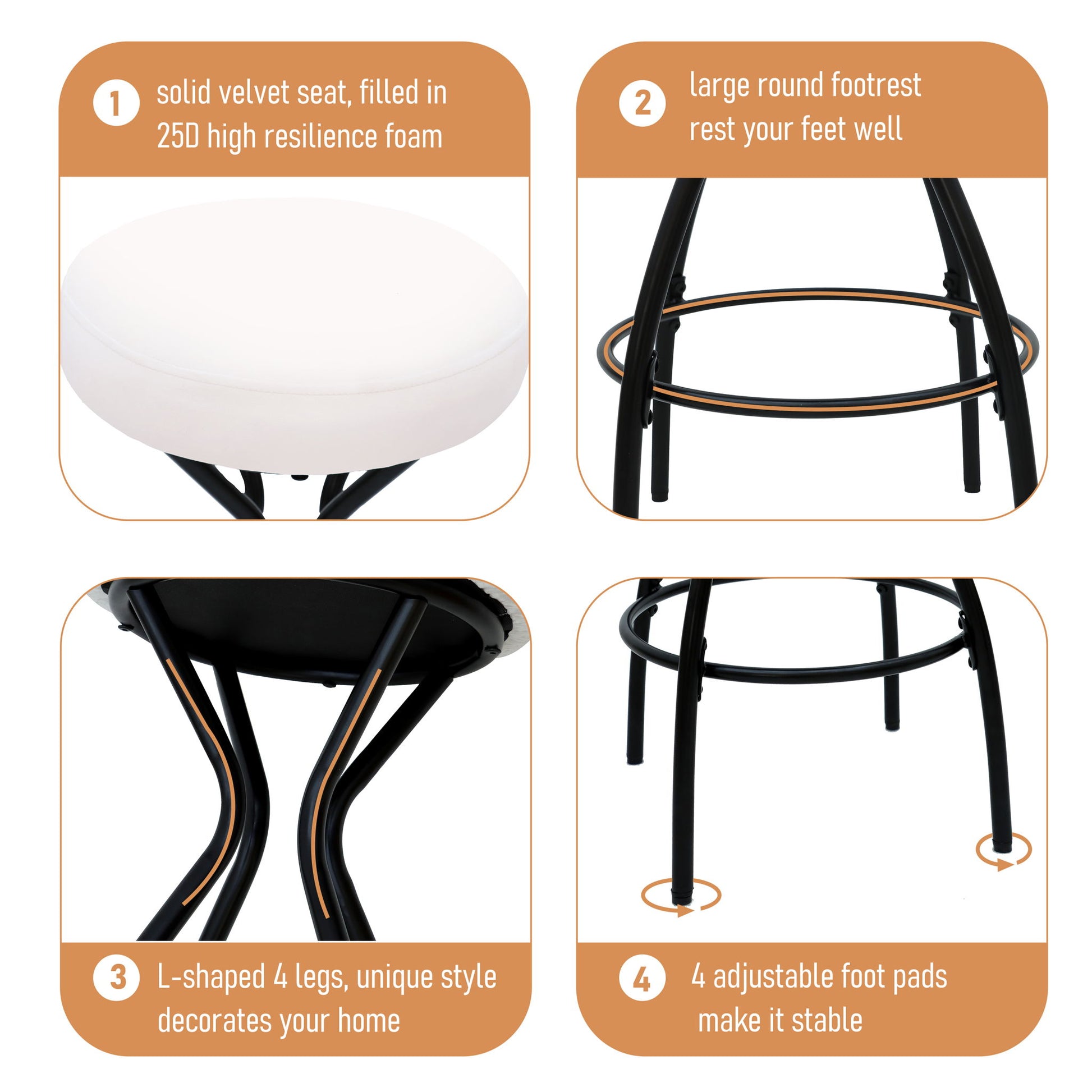 Modern Backless Bar Stools For Kitchen Island (Set of 2) - Best Buy Furniture