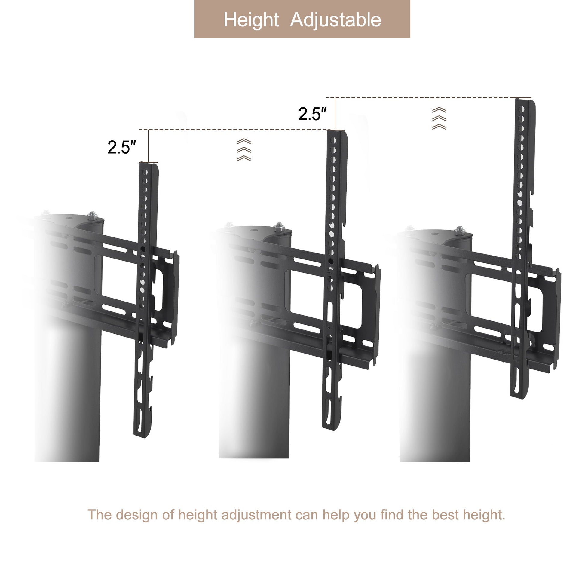 Height And Angle Adjustable Multi-Function Tempered Glass Metal Frame Floor With Lockable Wheels Mobile TV Stand, Lcd / Plasma TV Bracket 2 Tier Tempered Glass Shelves For Multiple Media Devices - Black - Best Buy Furniture