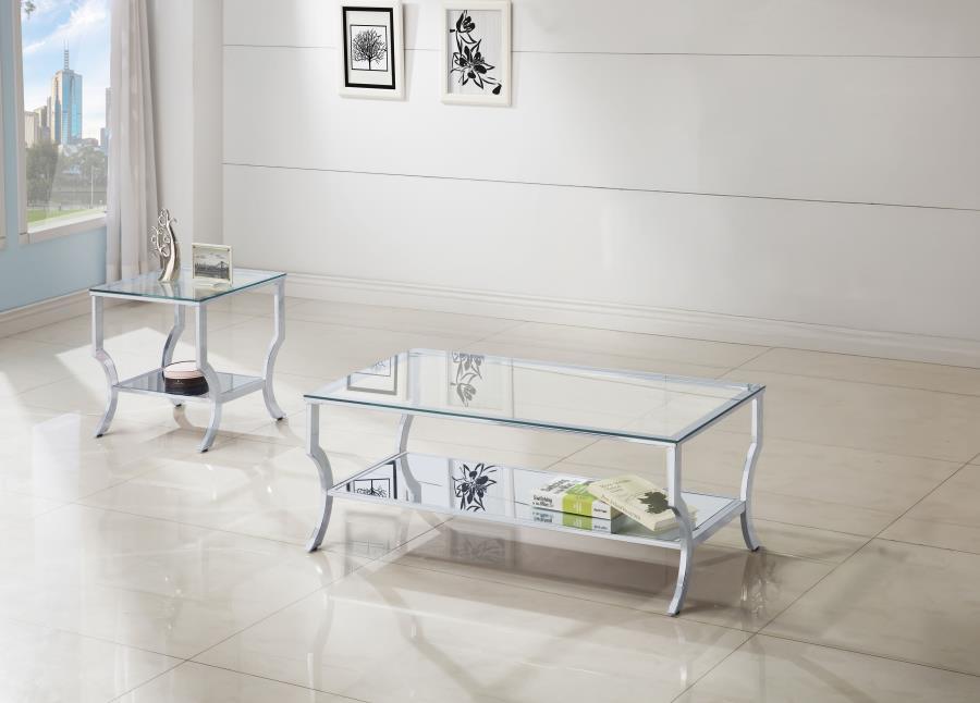 Saide - Glass Top Coffee And End Table Set - Best Buy Furniture