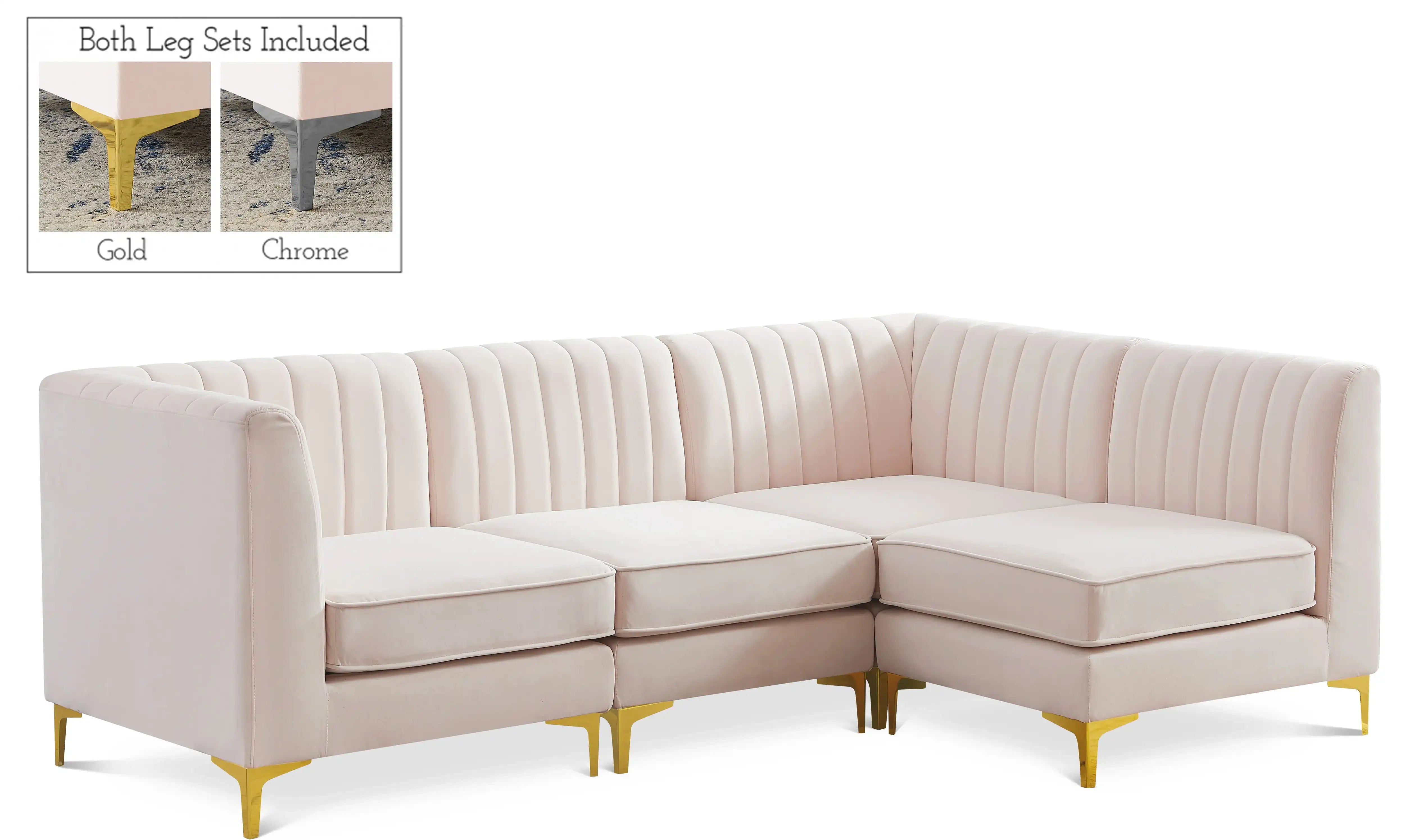 Alina - 4 Piece Modular L-Shaped Sectional - Best Buy Furniture