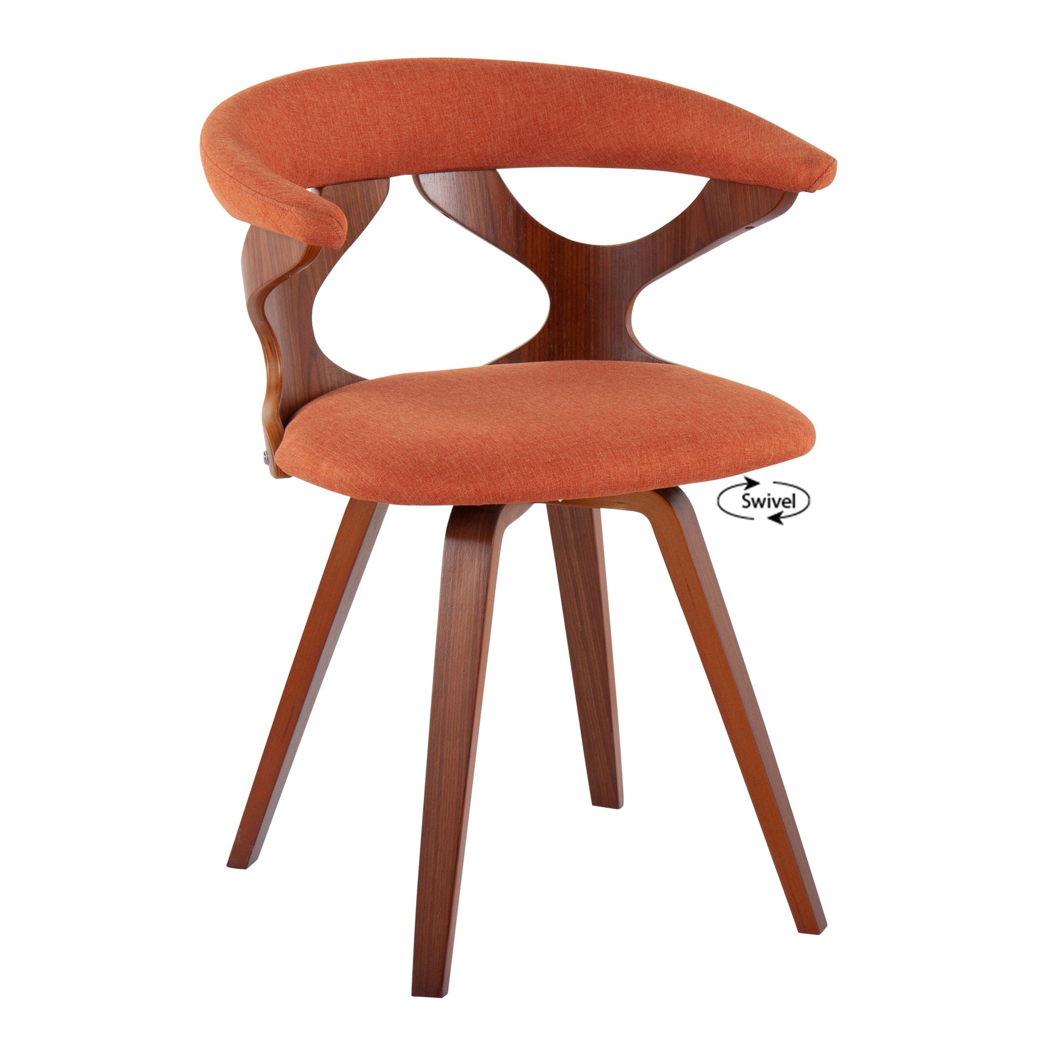Gardenia - Mid-Century Modern Dining Chair With Swivel - Best Buy Furniture