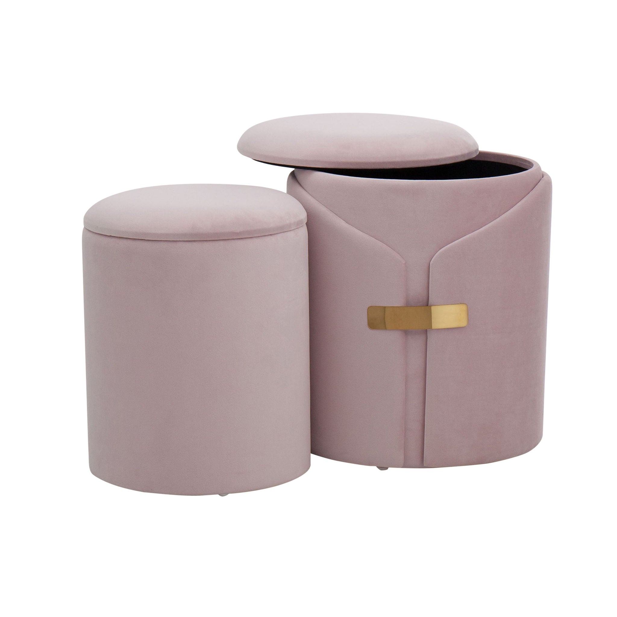 Dahlia - Contemporary / Glam Nesting Ottoman Set - Best Buy Furniture