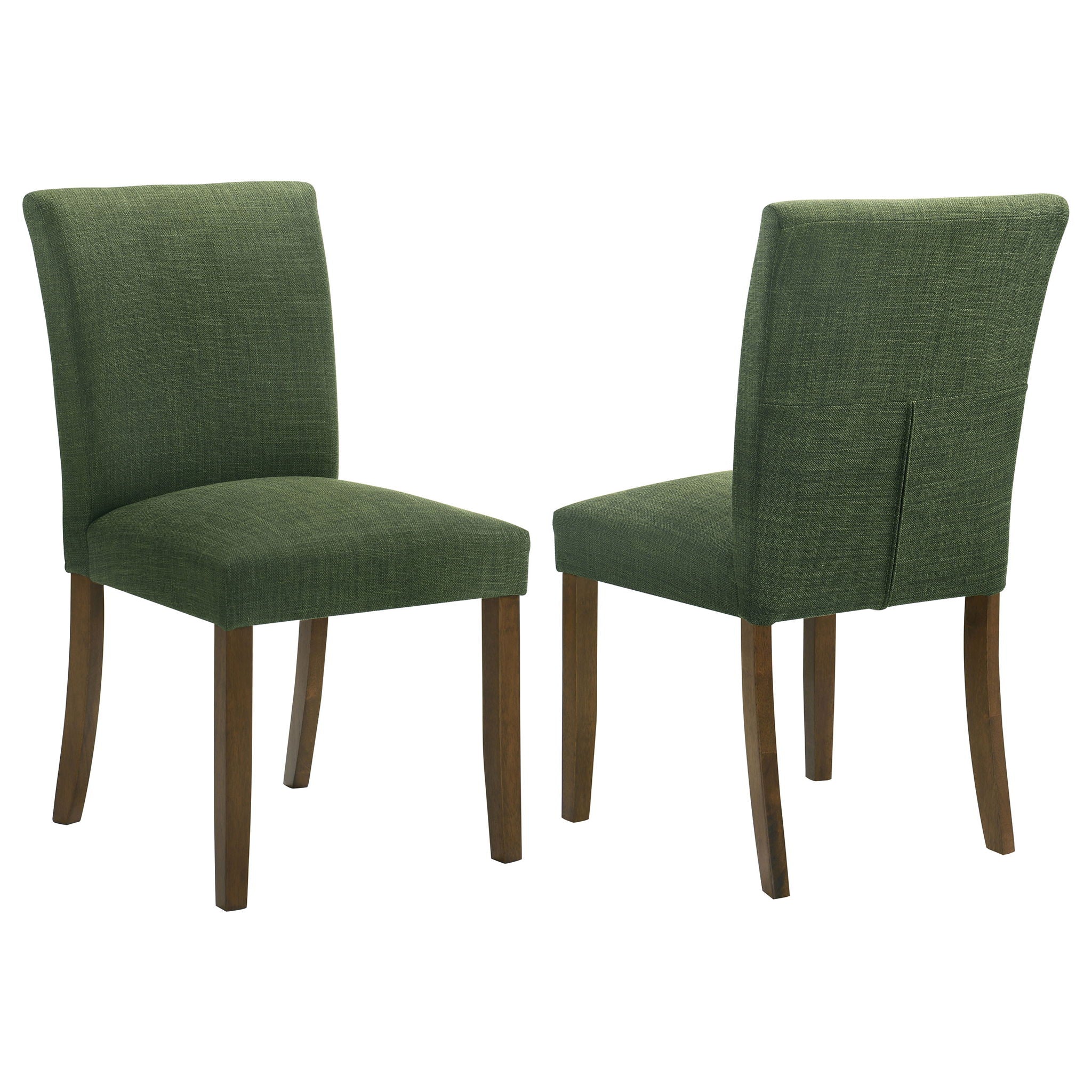 Luxe Upholstered Dining Side Chairs With Gently Curved Back (Set of 2) - Best Buy Furniture