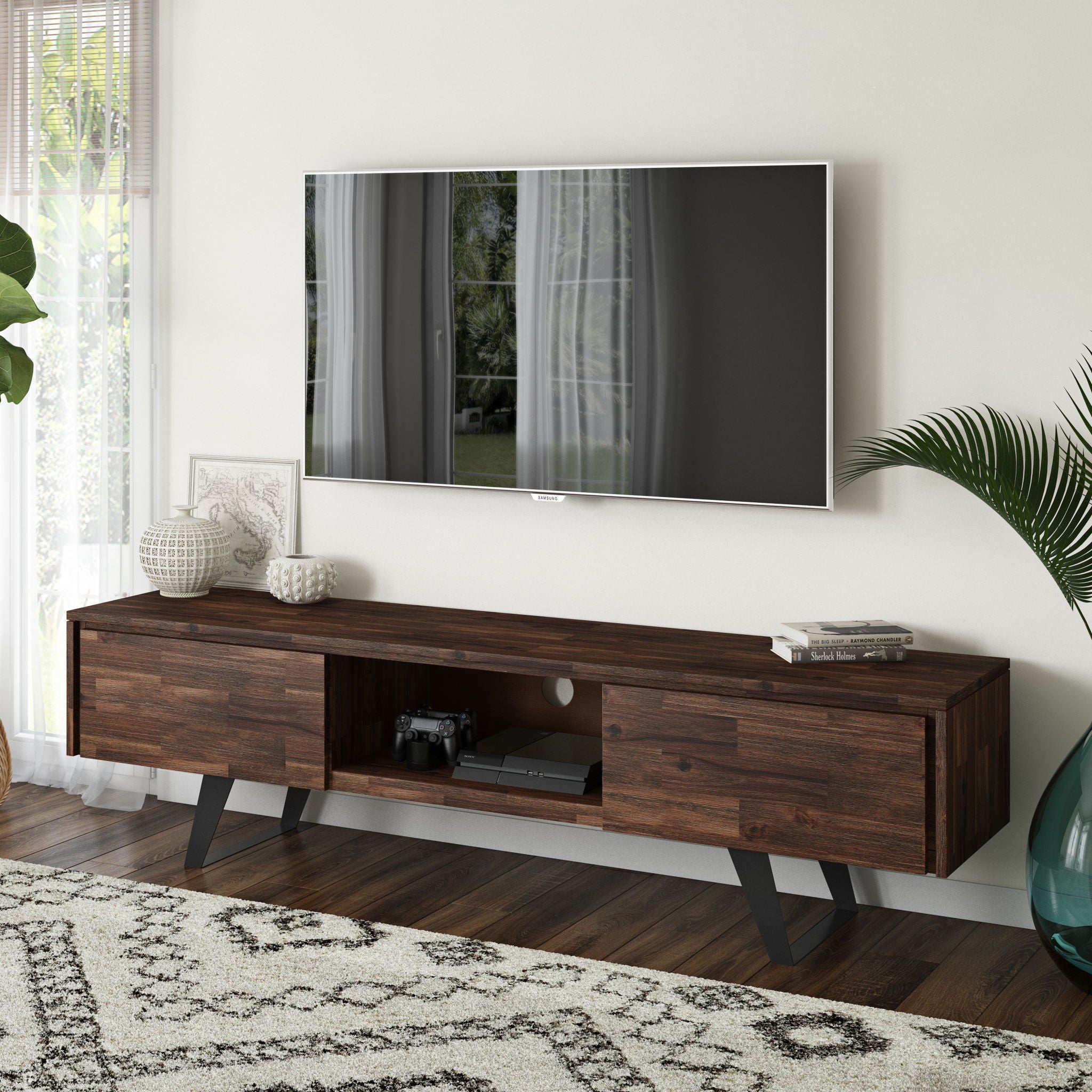 Lowry - Handcrafted TV Media Stand - Best Buy Furniture