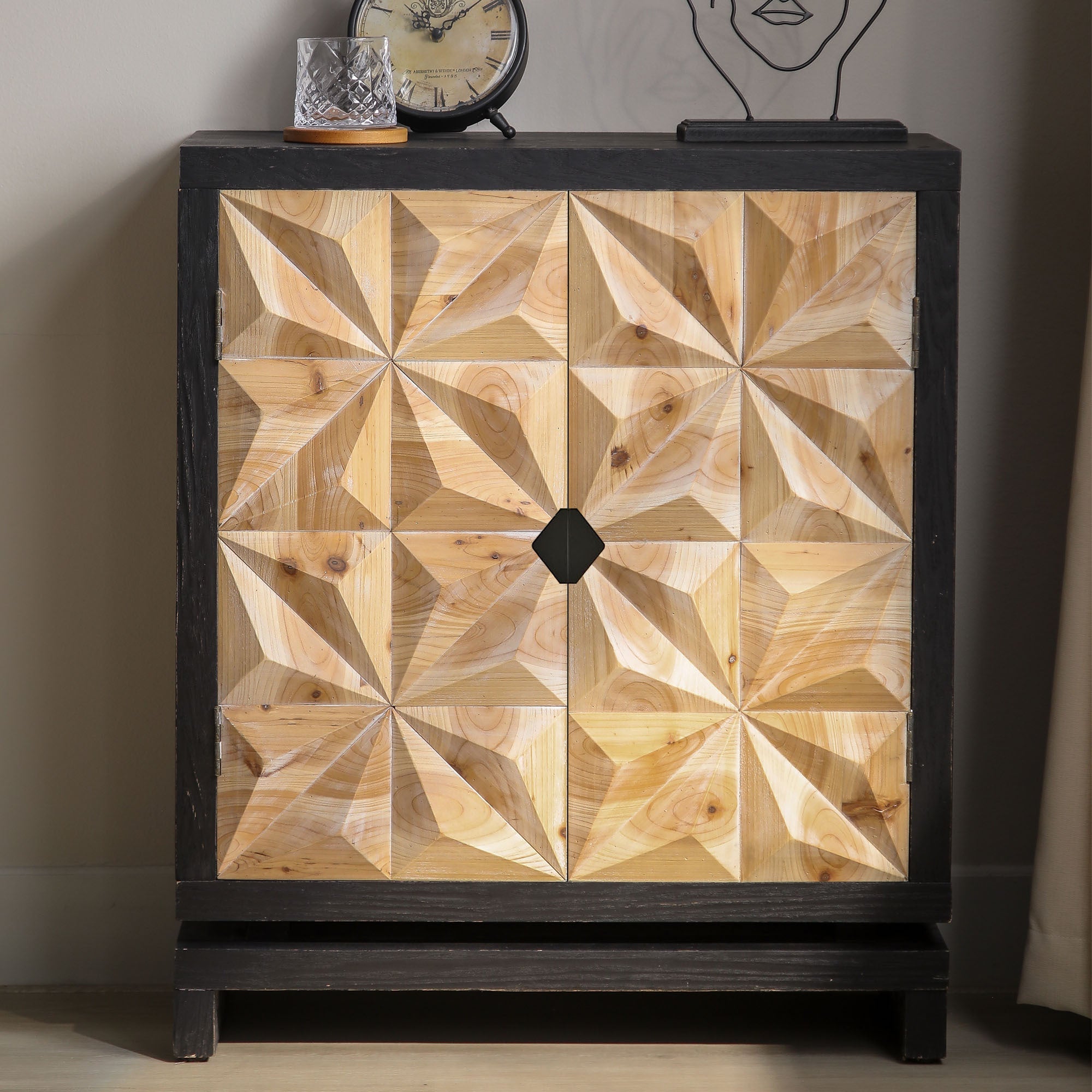 3D Geometric Double-Door Cabinet - Best Buy Furniture