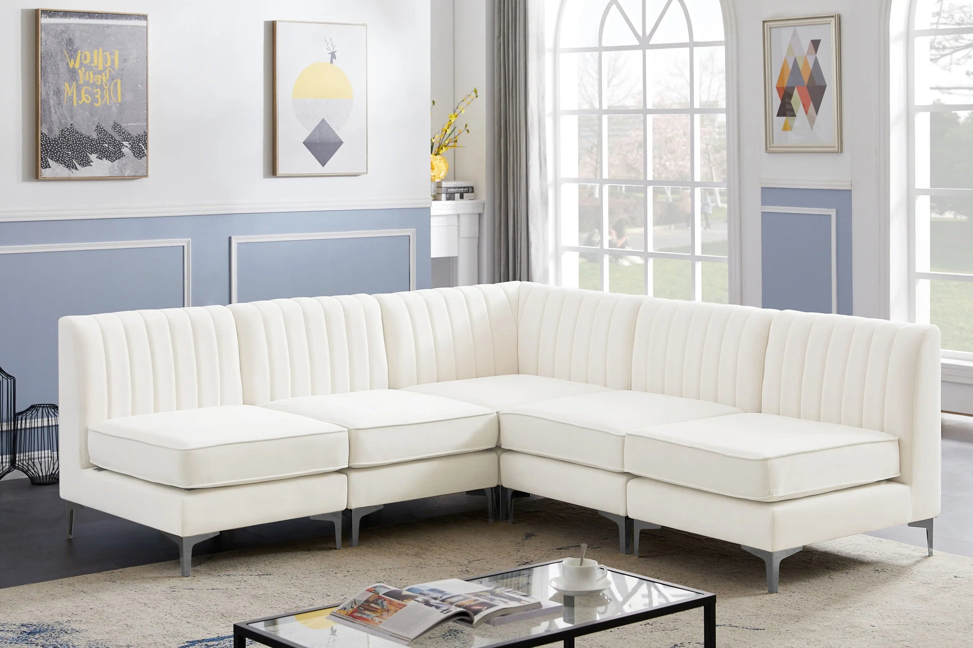 Alina - 5 Piece Armless Sectional - Best Buy Furniture