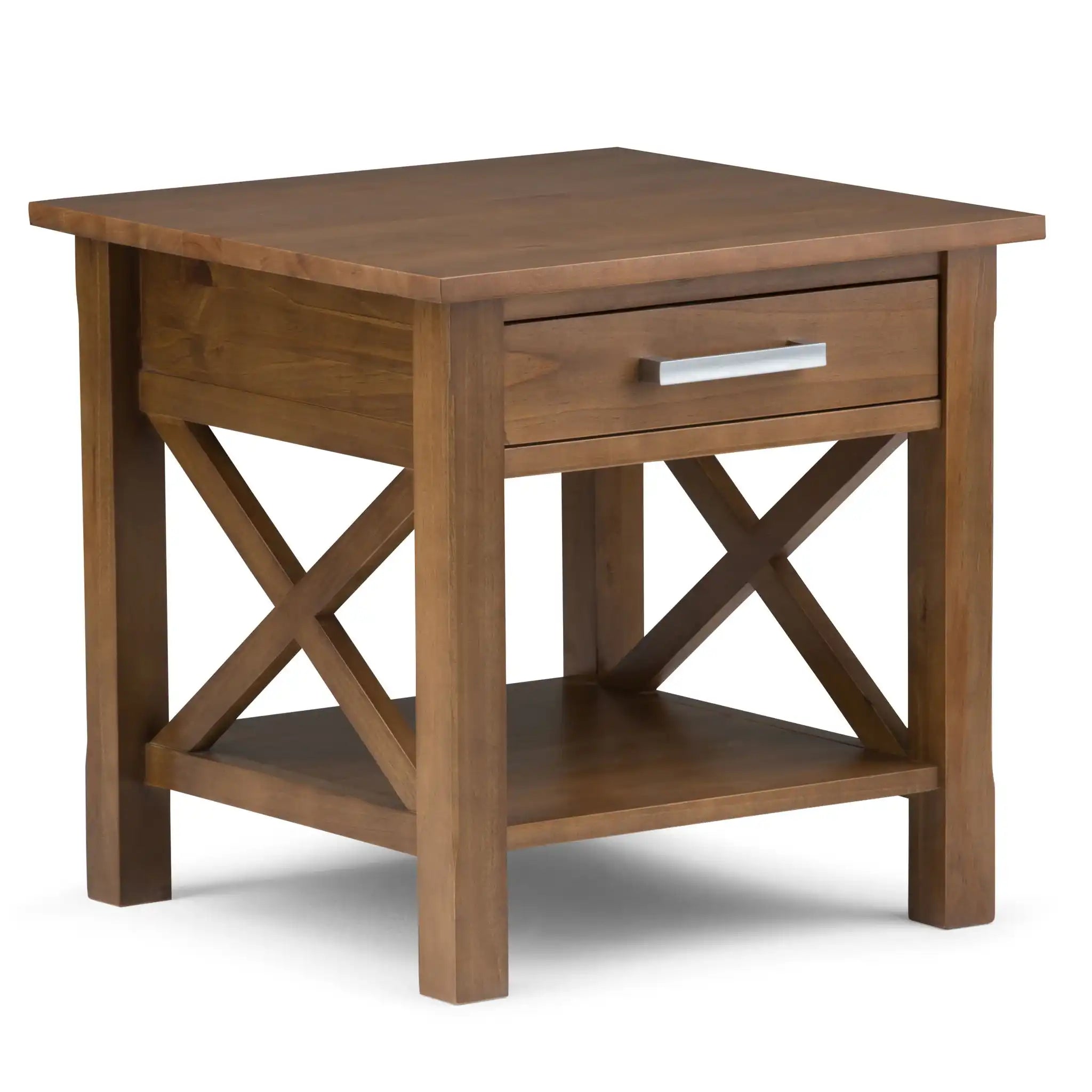 Kitchener - End Table - Medium Saddle Brown - Best Buy Furniture