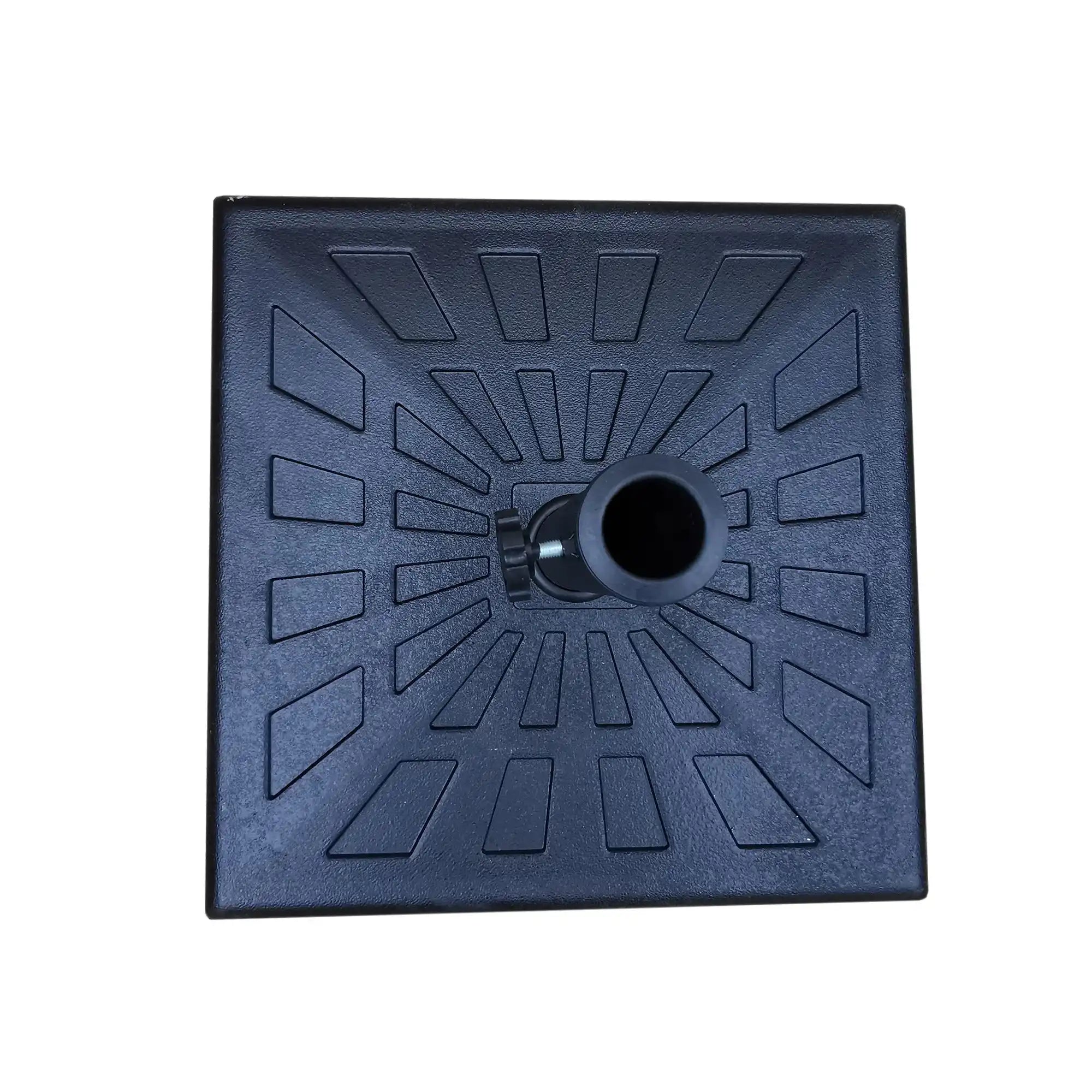 8.8' Outdoor Aluminum Patio Umbrella With 42 Pound Square Resin Umbrella Base - Best Buy Furniture