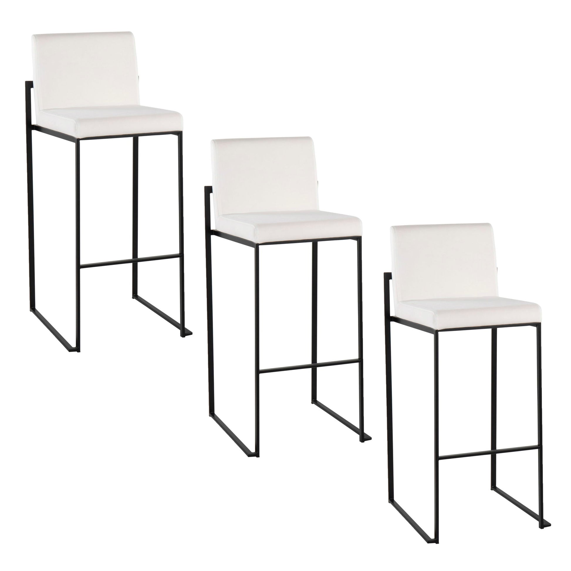 Fuji - Contemporary High Back Barstool Elegant Design - Best Buy Furniture