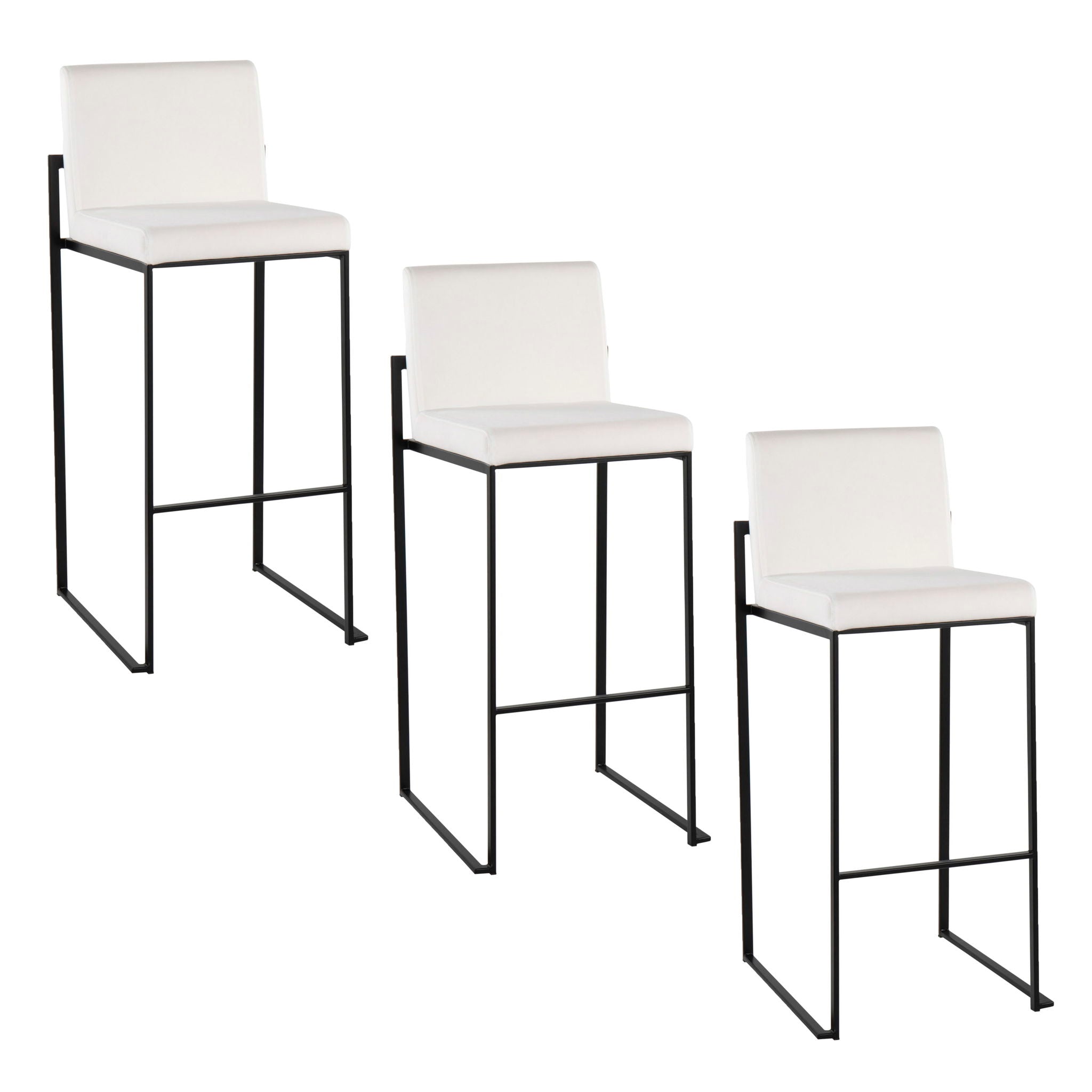 Fuji - Contemporary High Back Barstool Elegant Design - Best Buy Furniture
