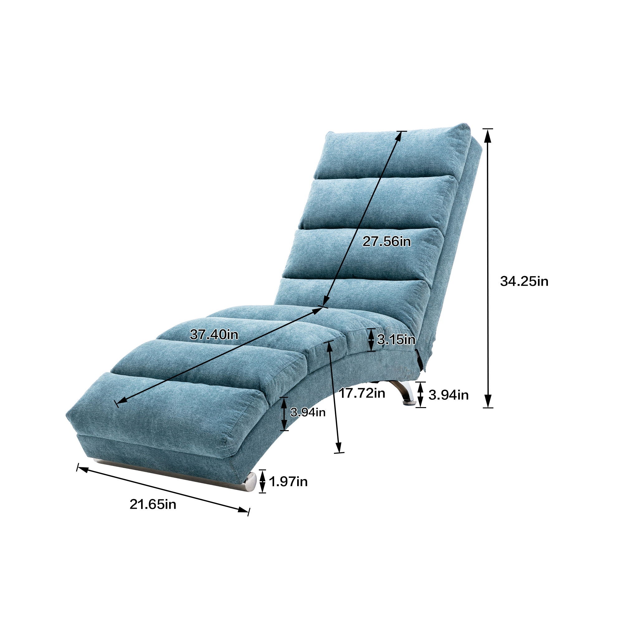 Massage Chaise Lounge Indoor With Remote Control, Ergonomic Electric Massage Lounger - Best Buy Furniture