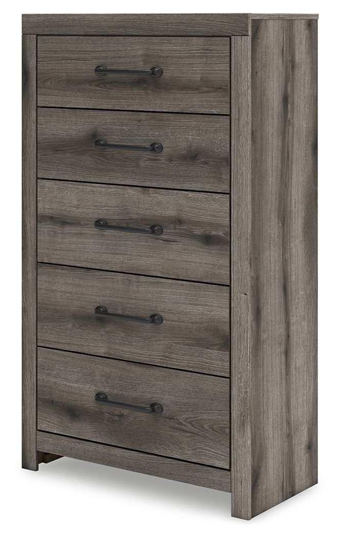 Graystorm - Five Drawer Chest - Brown Gray - Best Buy Furniture
