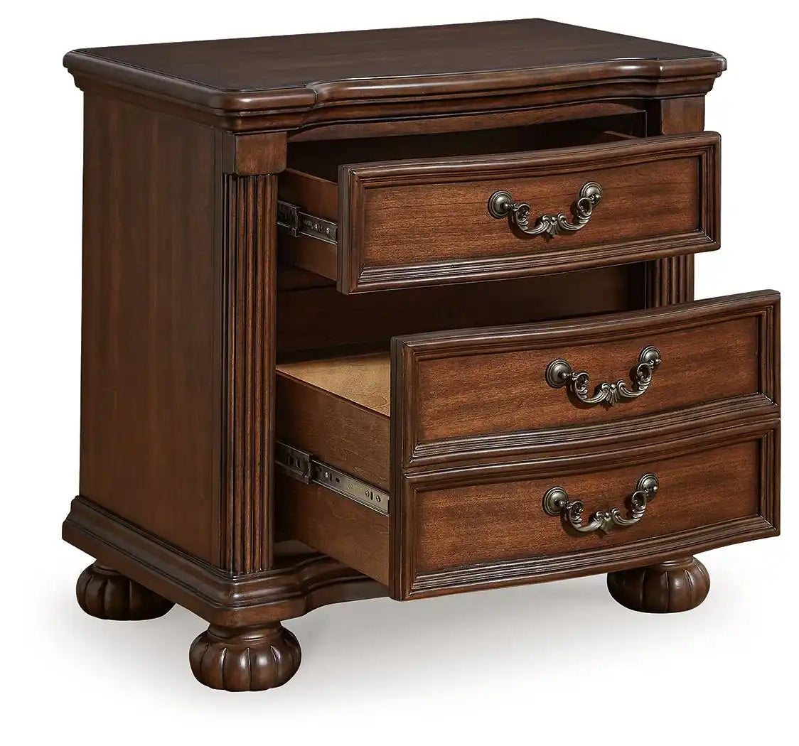Lavinton - Three Drawer Night Stand - Brown - Best Buy Furniture