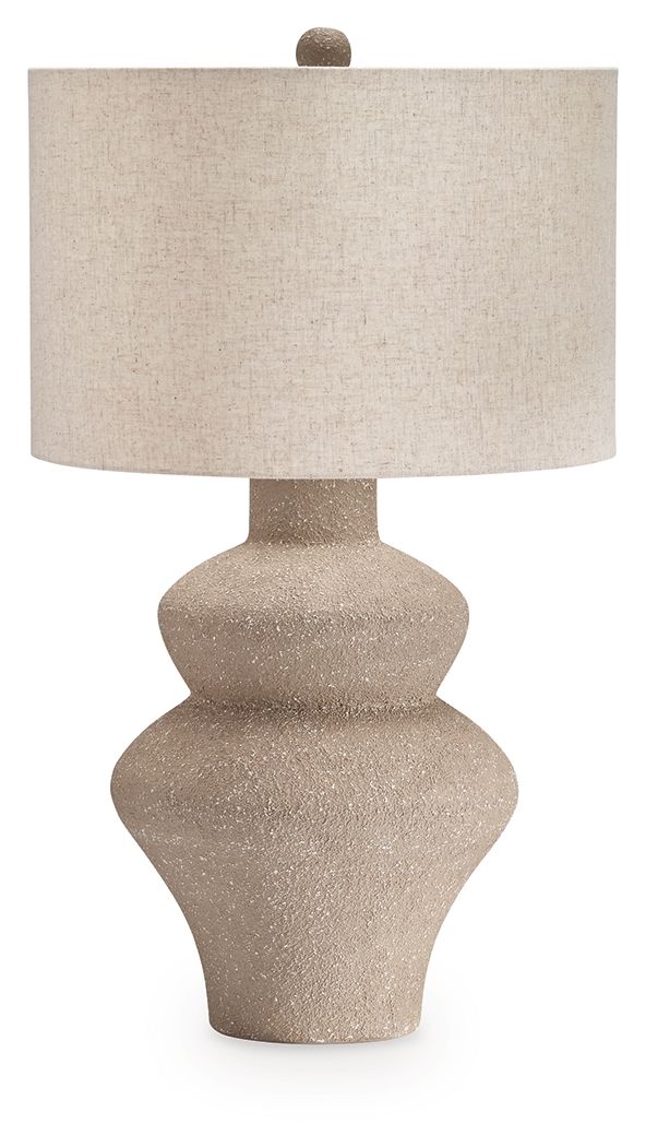 Jossleigh - Metal Table Lamp - Beige - Best Buy Furniture