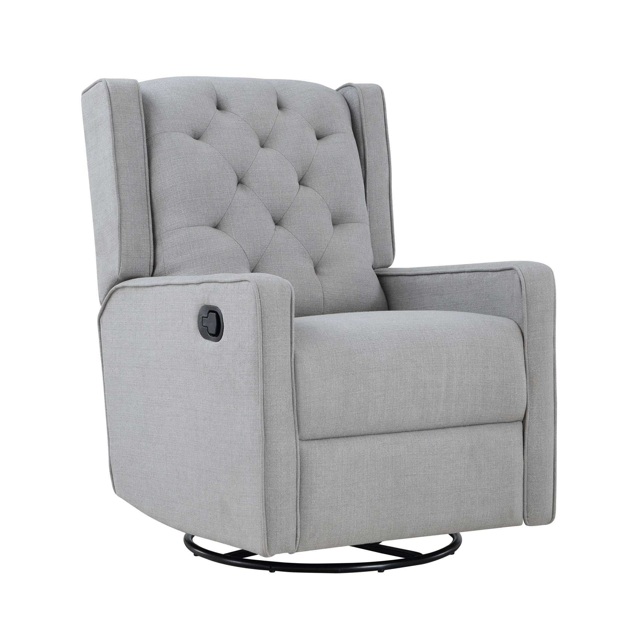 Milah - Gliding Swivel Recliner Tufted - Best Buy Furniture
