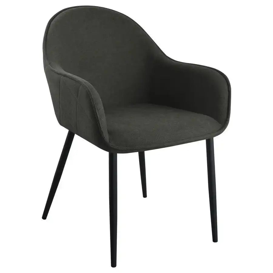 Emma - Fabric Upholstered Dining Arm Chair (Set of 2) - Best Buy Furniture