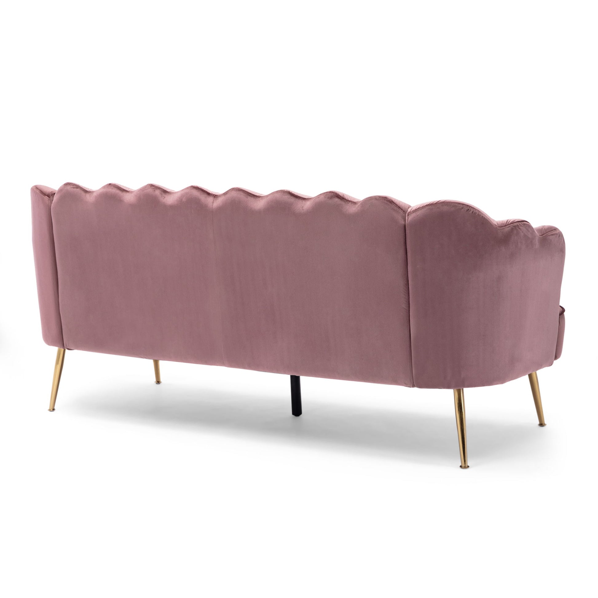 Modern Glam 3 Seater Sofa With Velvet Texture - Best Buy Furniture