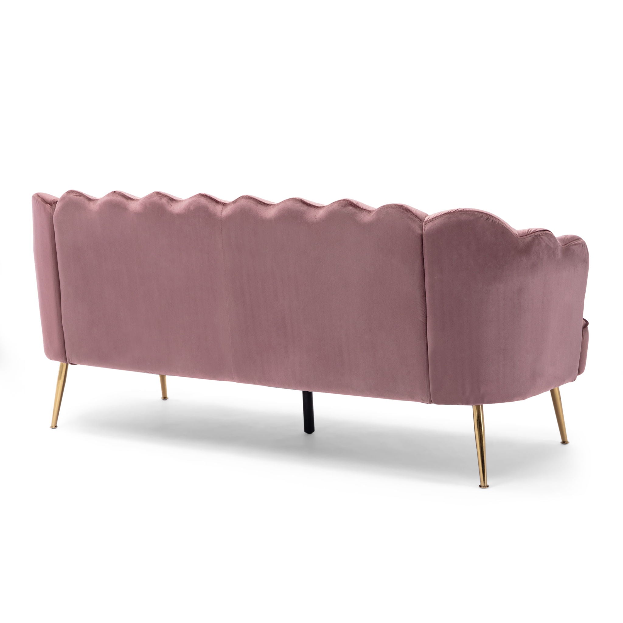 Modern Glam 3 Seater Sofa With Velvet Texture - Best Buy Furniture
