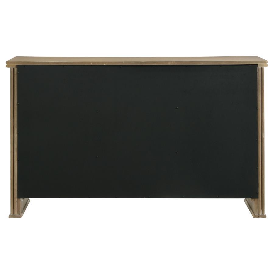 Adina - 2-Door Sideboard Server - Distressed Light Brown - Best Buy Furniture