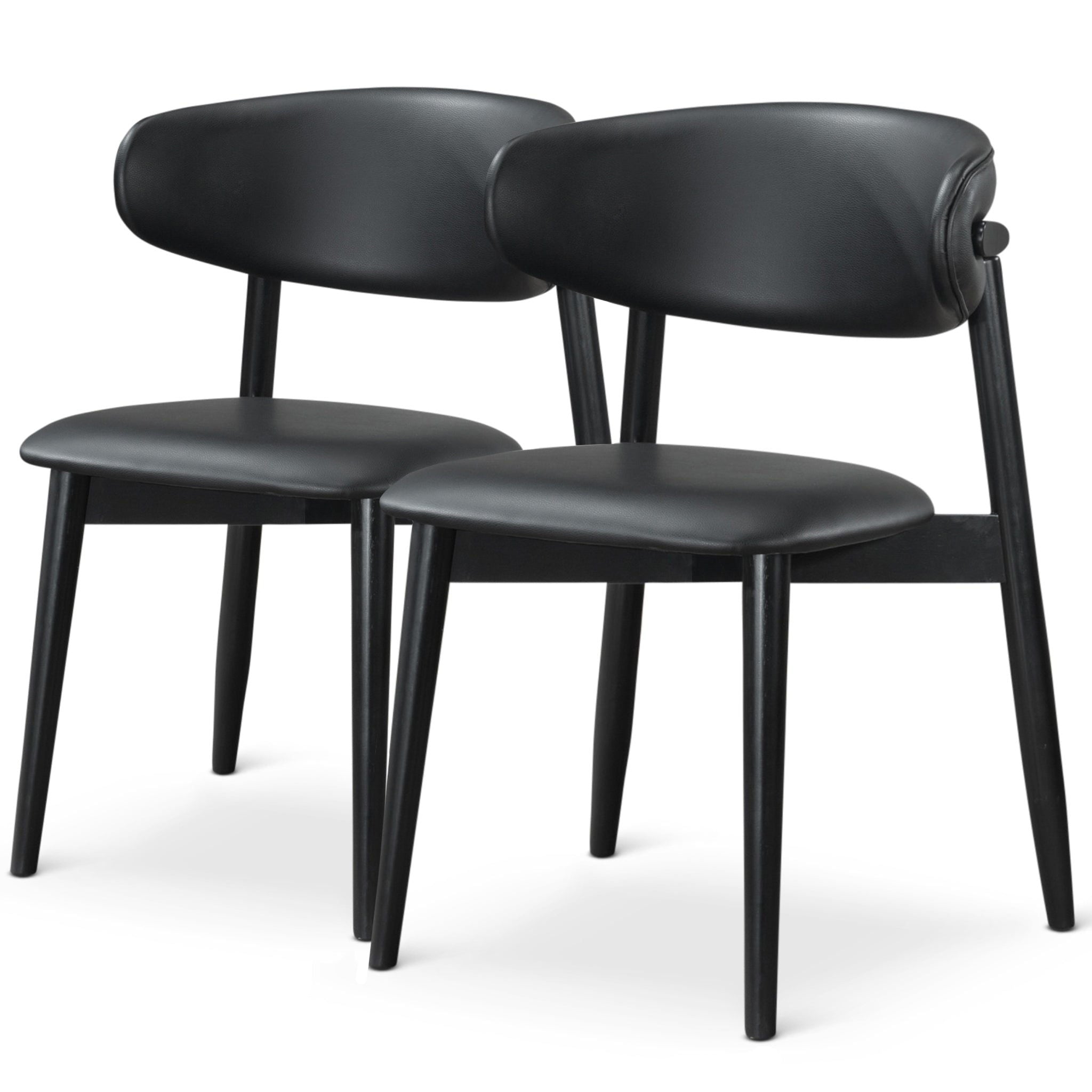 Korb - Dining Chair (Set of 2) - Black - Best Buy Furniture