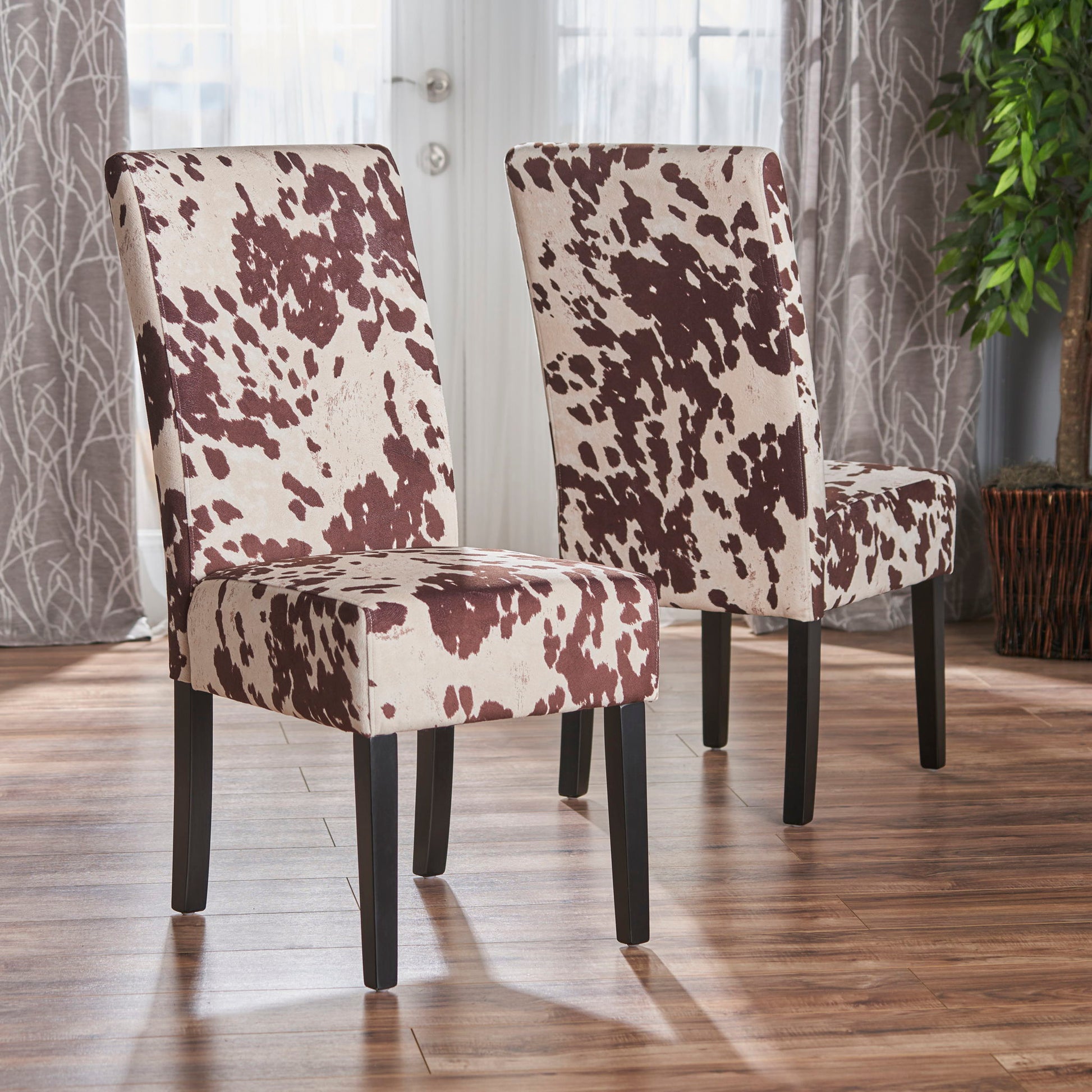 Contemporary Dining Chair With Rubberwood Legs (Set of 2) - Best Buy Furniture