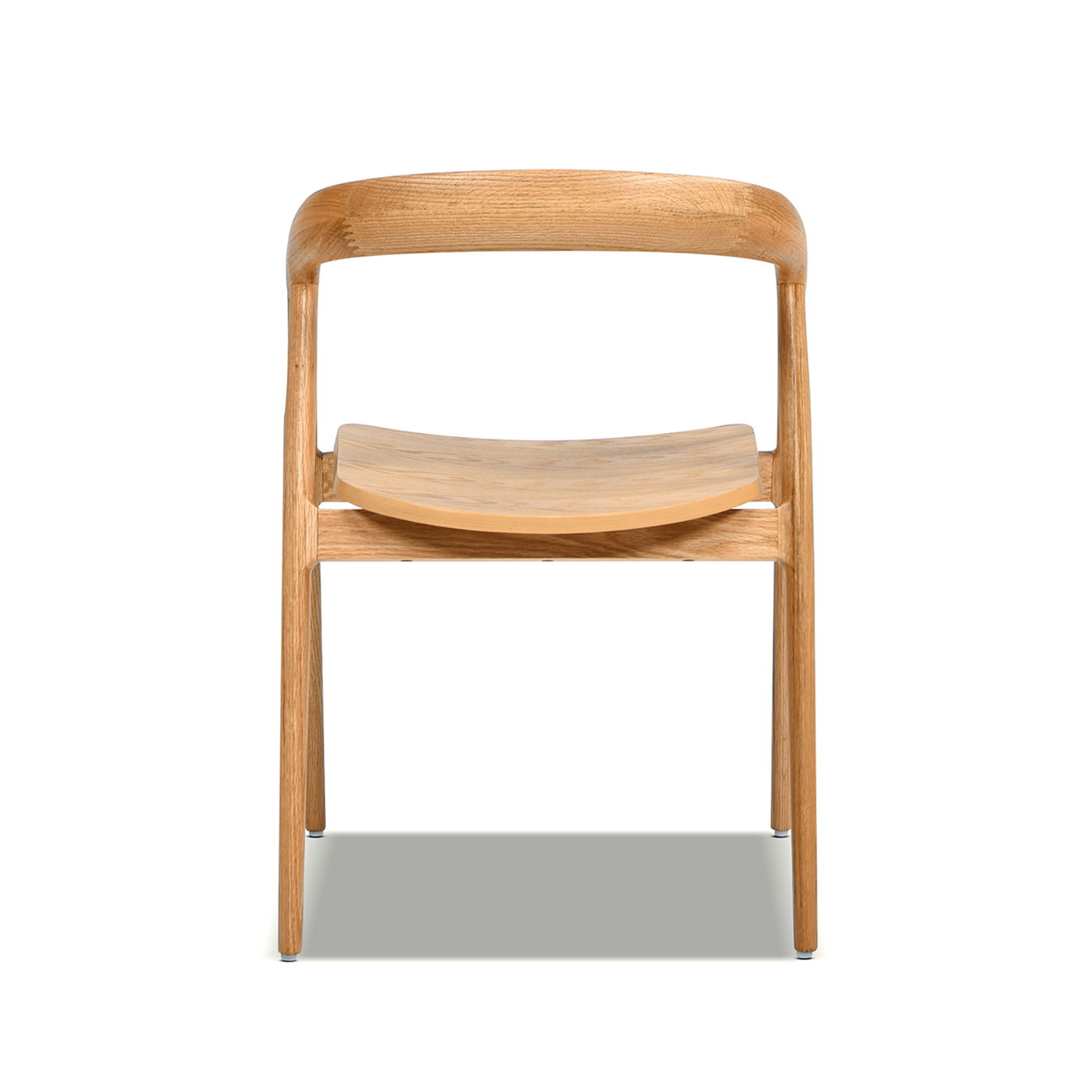 Simeon - Scandinavian Sculpted Dining Chair - Warm Natural Brown - Best Buy Furniture