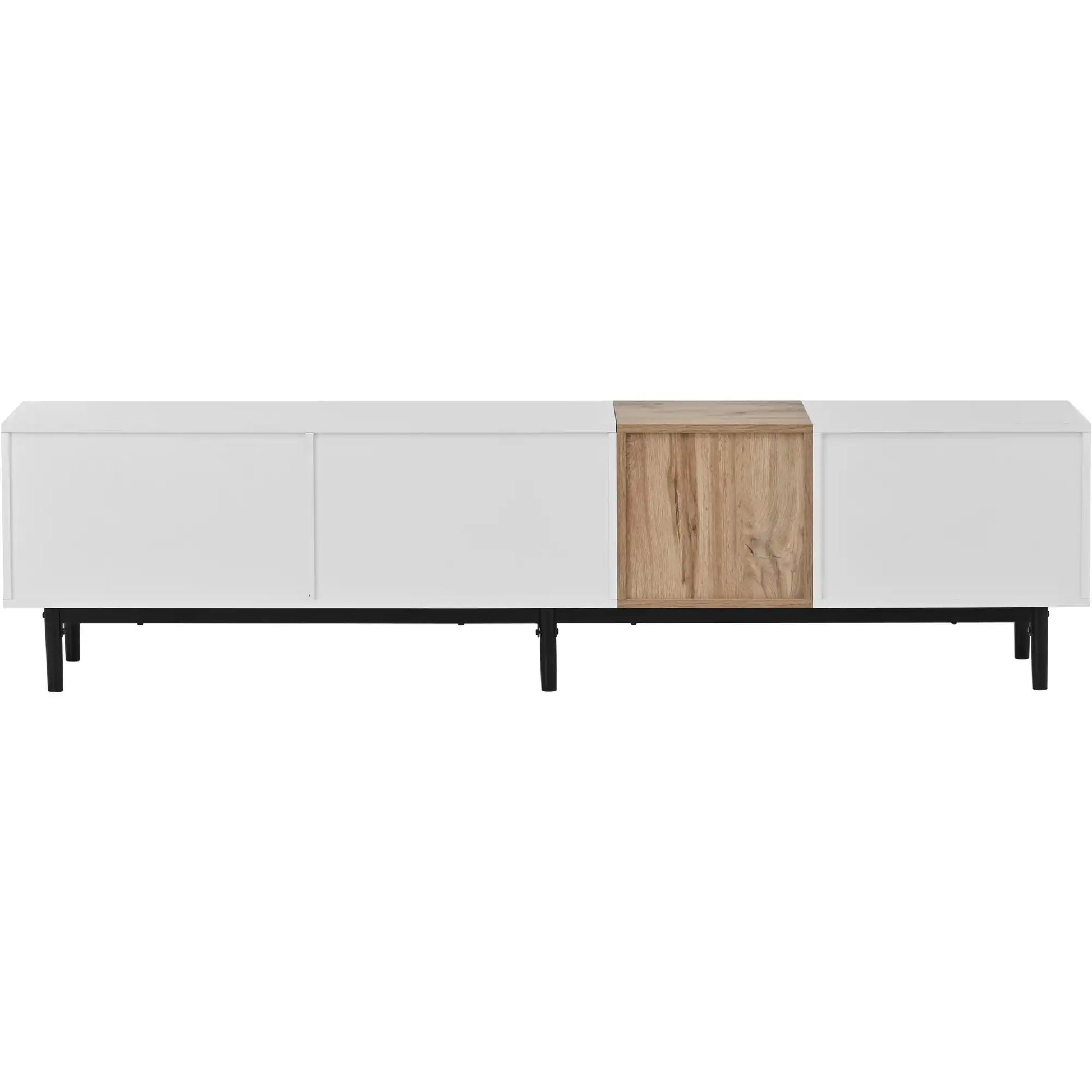 Modern TV Stand 70''with 3 Doors, Media Console Table, Entertainment Center with Large Storage Cabinet - Best Buy Furniture
