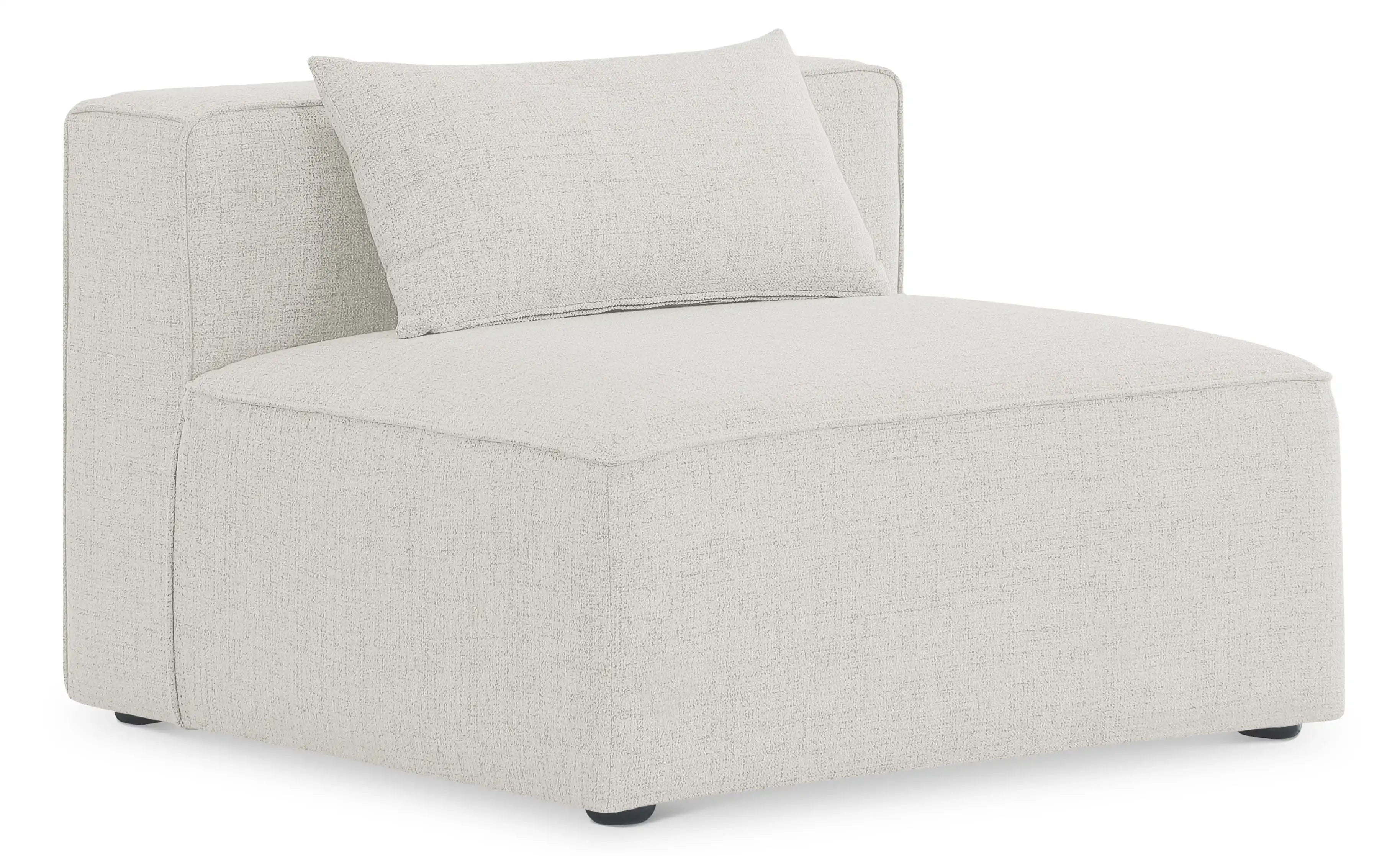 Cube - Linen Armless Chair - Best Buy Furniture