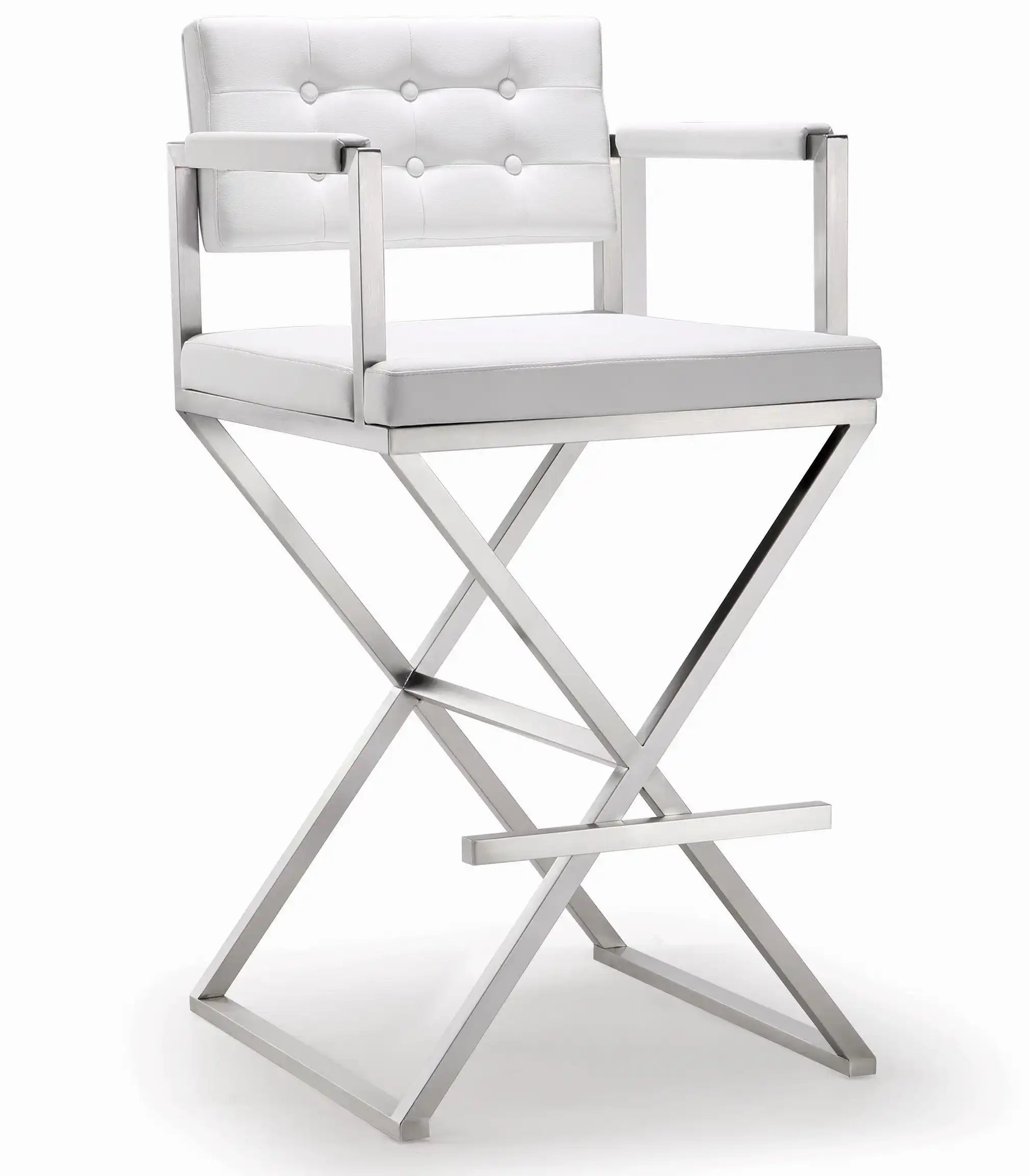 Director - Stainless Steel Barstool - Best Buy Furniture