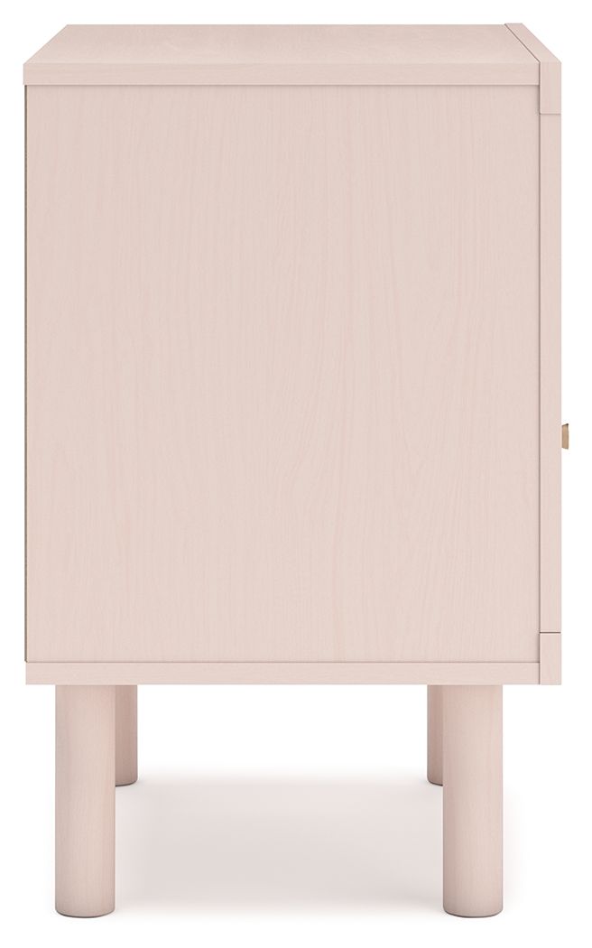 Wistenpine - One Drawer Night Stand - Blush - Best Buy Furniture