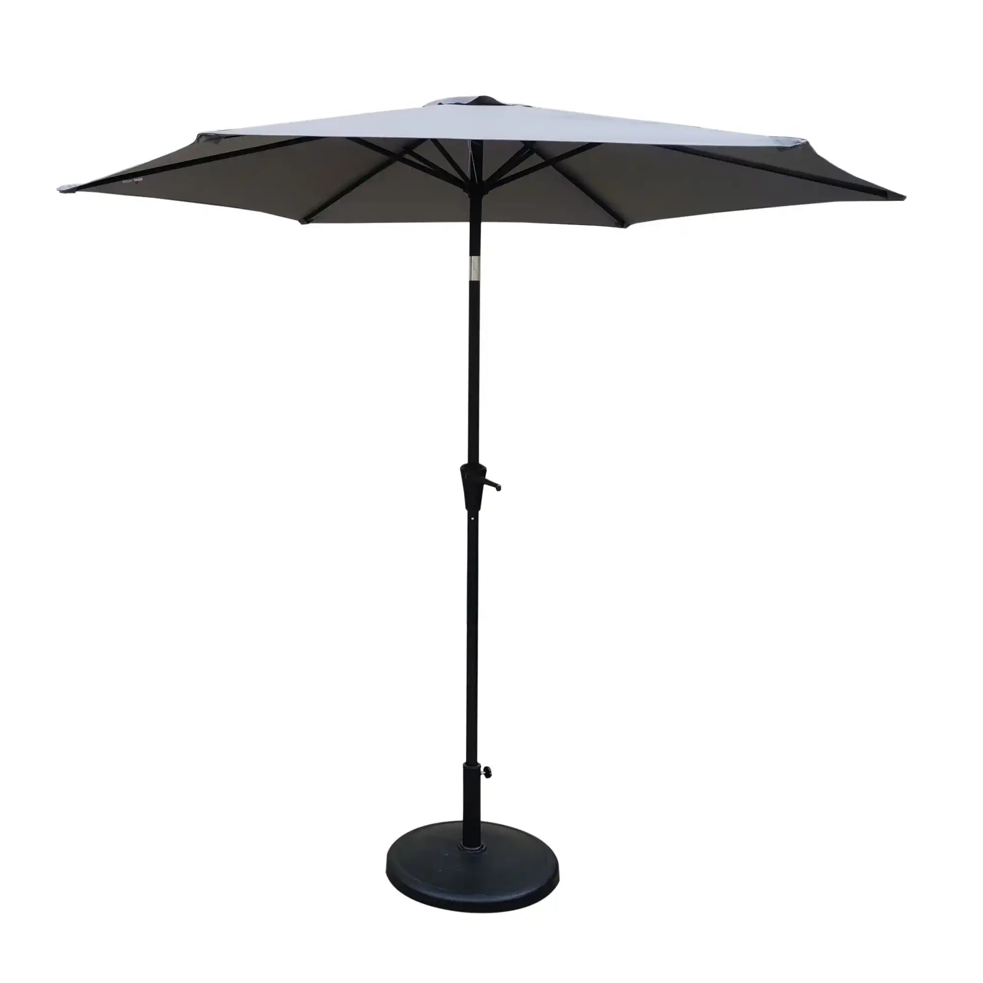 8.8' Outdoor Aluminum Patio Umbrella With 42 Pound Round Resin Umbrella Base - Best Buy Furniture
