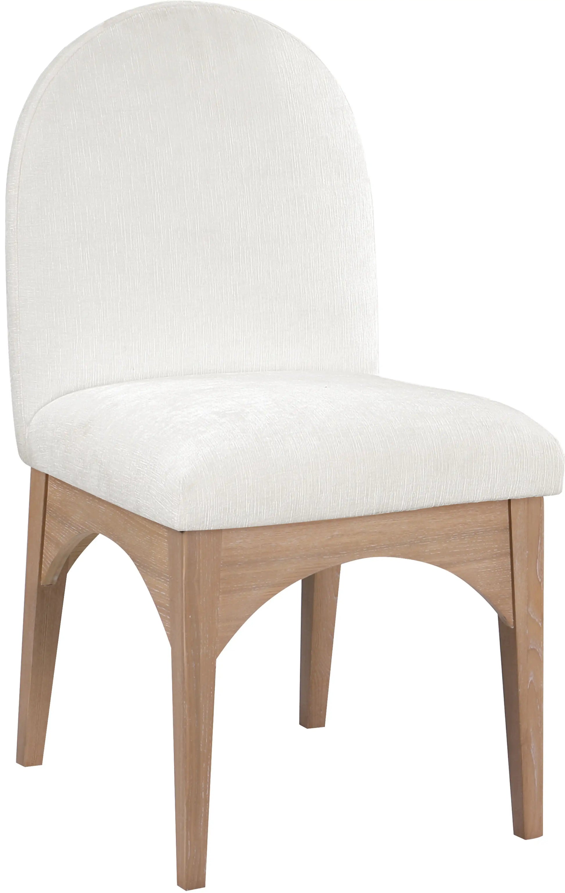 Waldorf - Chenille Dining Side Chair With Natural Legs - Best Buy Furniture