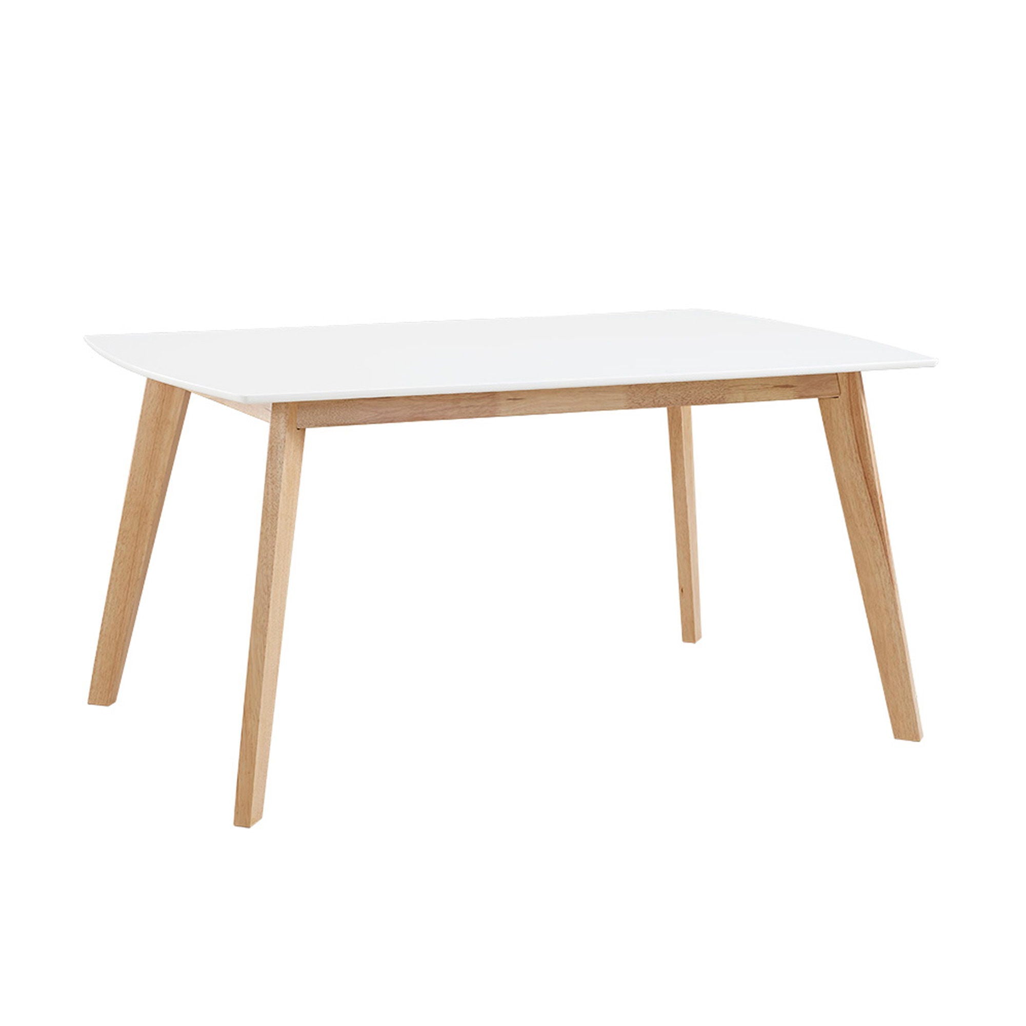 Contemporary Solid Wood Two Tone Dining Table - White - Best Buy Furniture