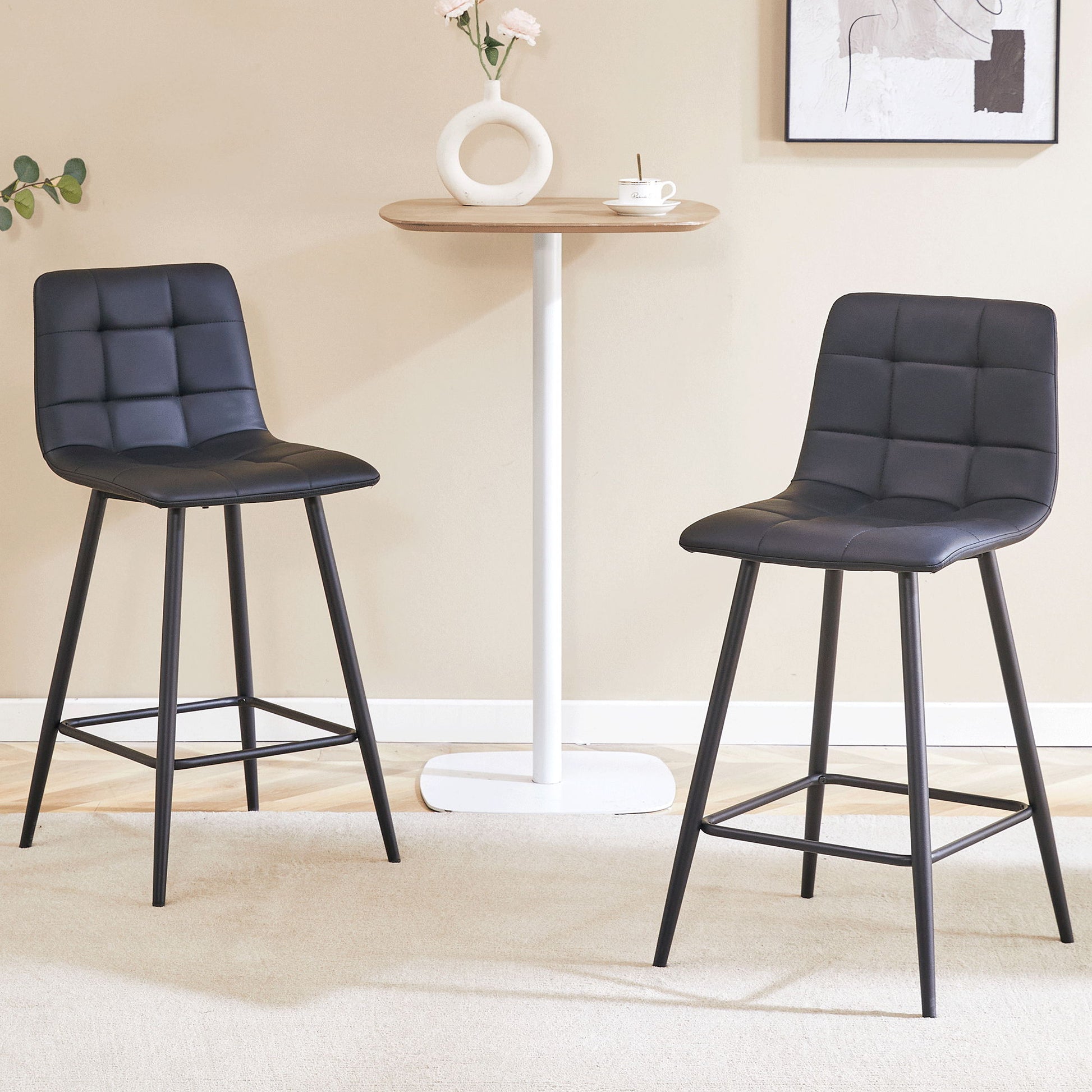 Bar Chair Set Comfortable With Metal Legs And Ergonomic Design - Best Buy Furniture