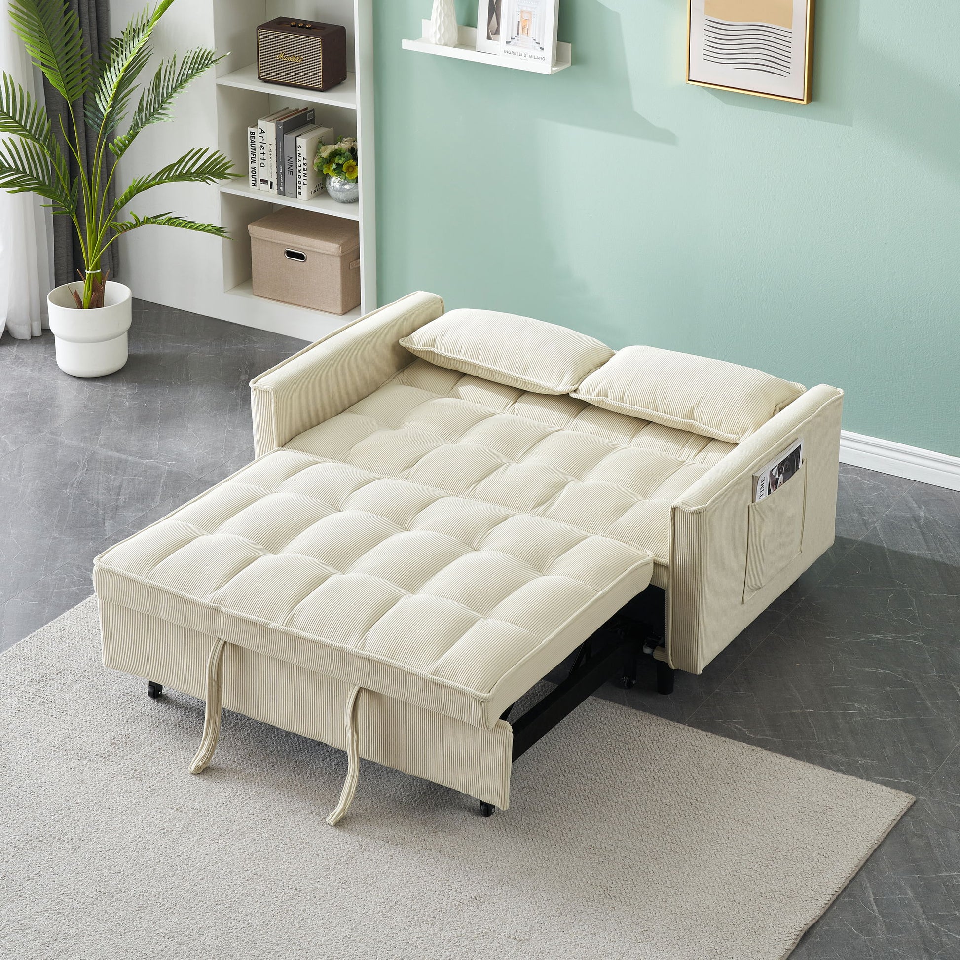 Two-Seat Casual Sofa With Pull Out Bed, Living Room Furniture - Best Buy Furniture