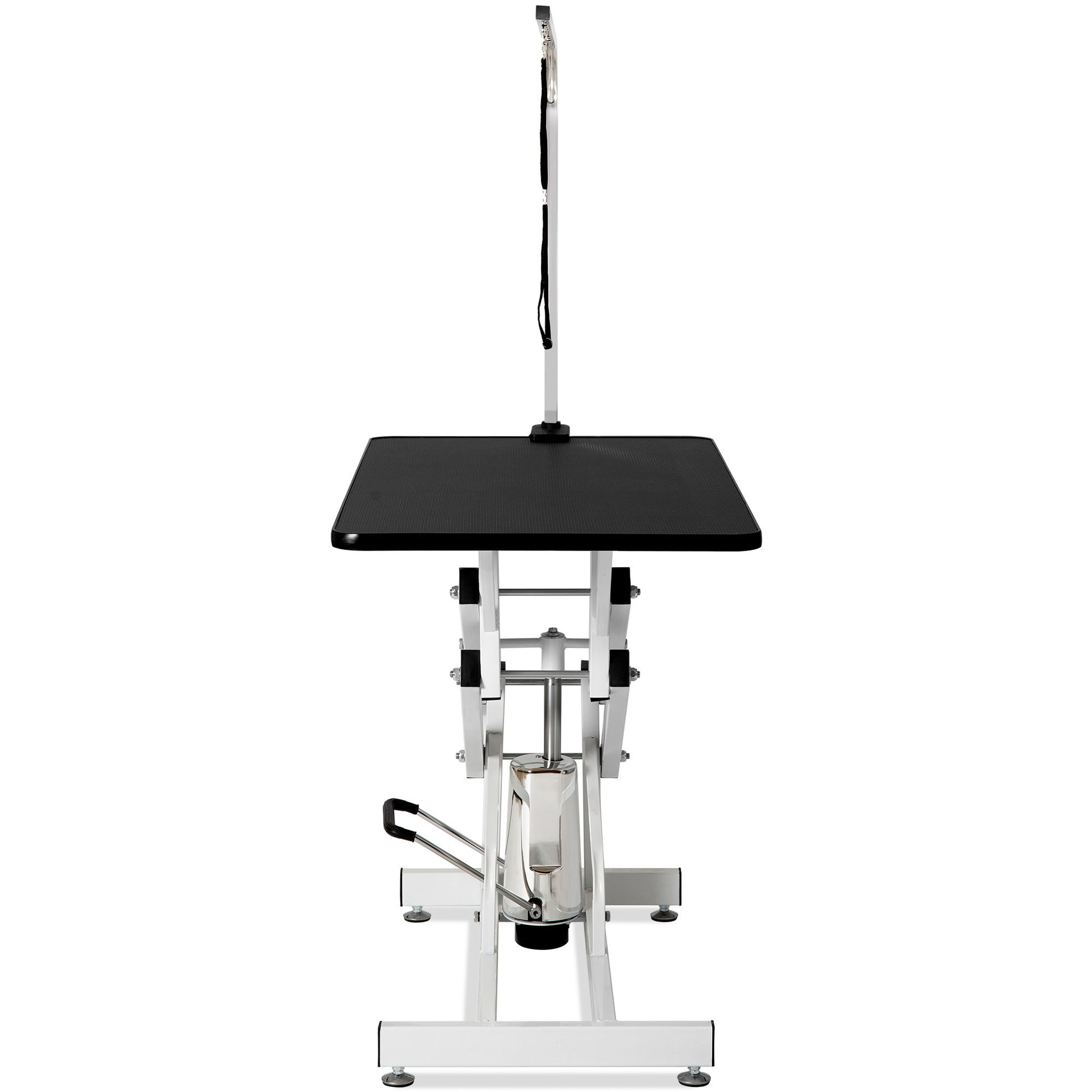 Hydraulic Dog Pet Grooming Table Heavy Duty Big Size Z-Lift Pet Grooming Table - Black / White - Best Buy Furniture