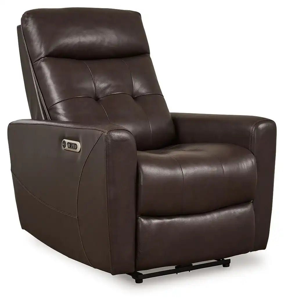 Pisgham - Power Recliner With Adj Headrest - Best Buy Furniture
