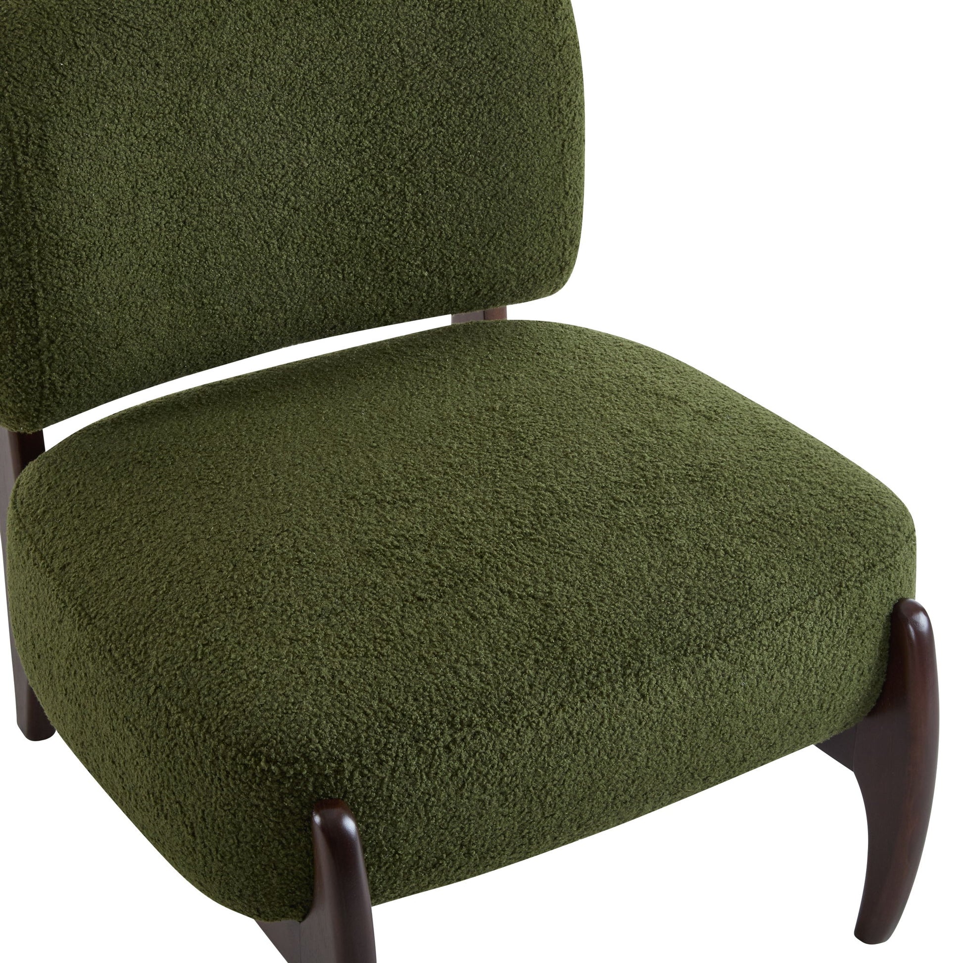 Modern Boucle Lounge Chair With Solid Wood Fram - Best Buy Furniture
