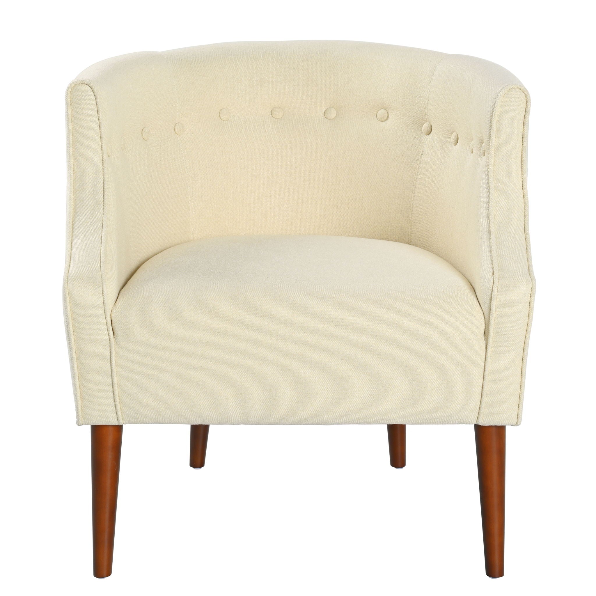 Contemporary Upholstered Club Chair With Button Tufting - Best Buy Furniture