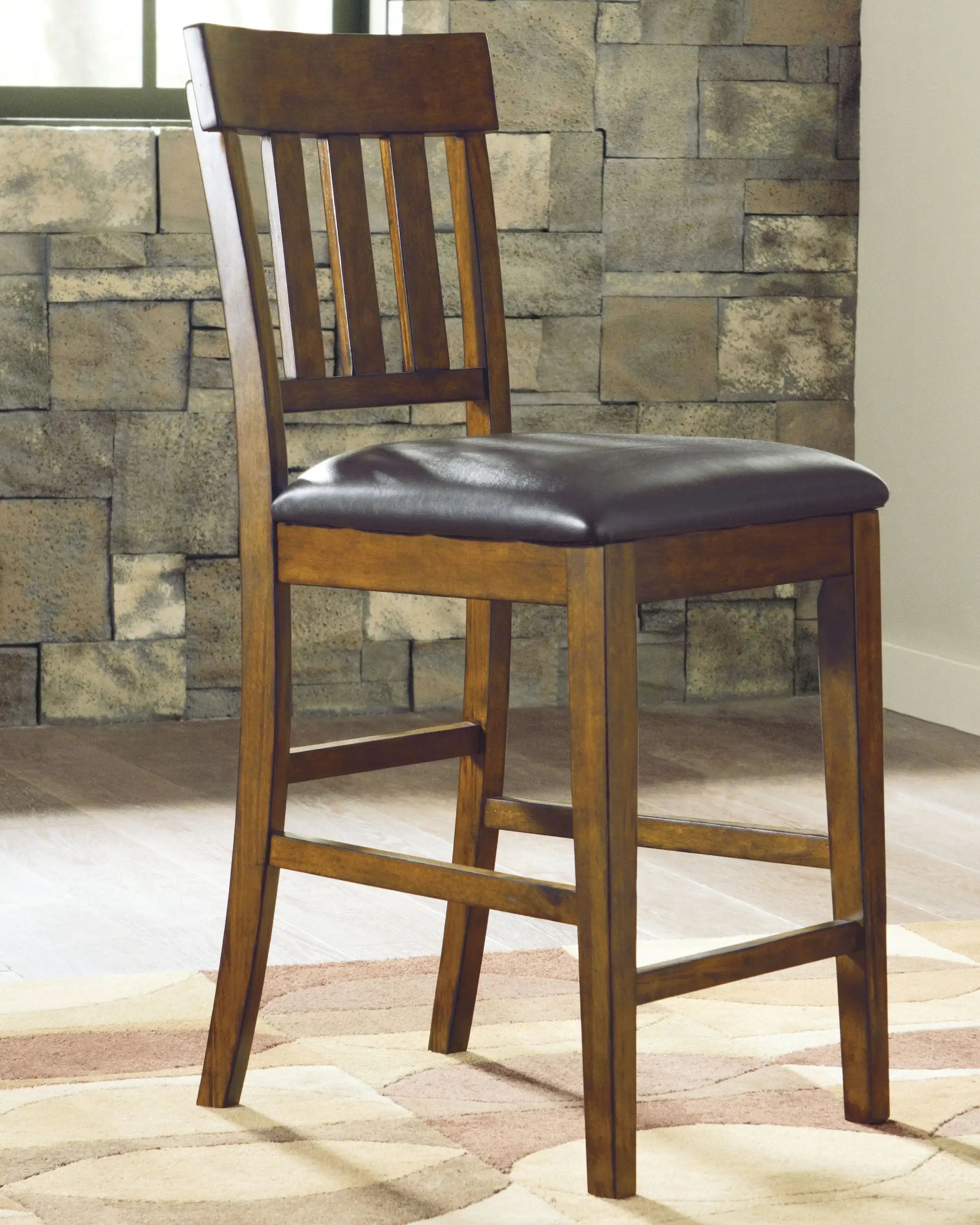 Ralene - Upholstered Barstool (Set of 2) - Medium Brown - Best Buy Furniture