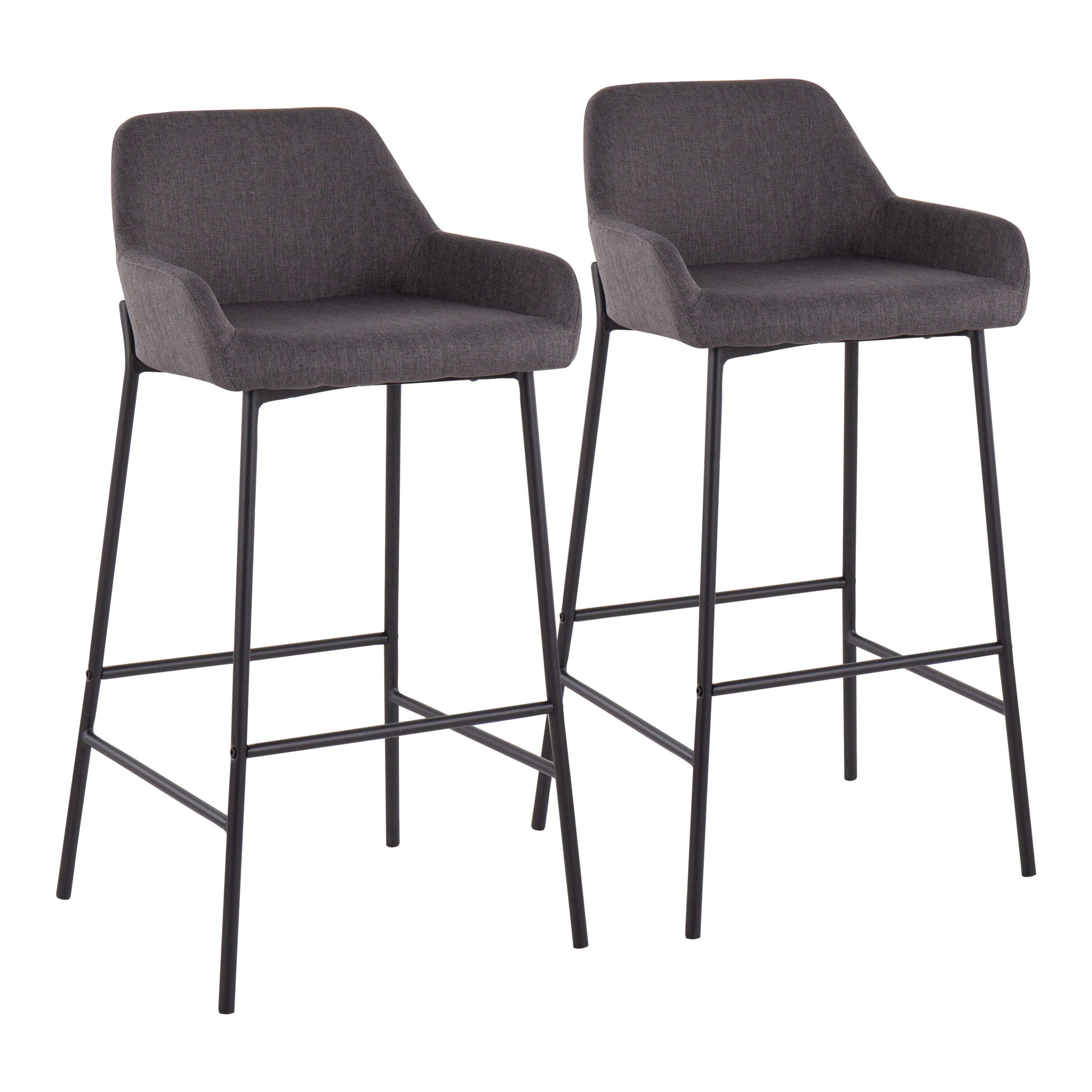 Daniella - Industrial Fixed Height Bar Stool (Set of 2) - Best Buy Furniture