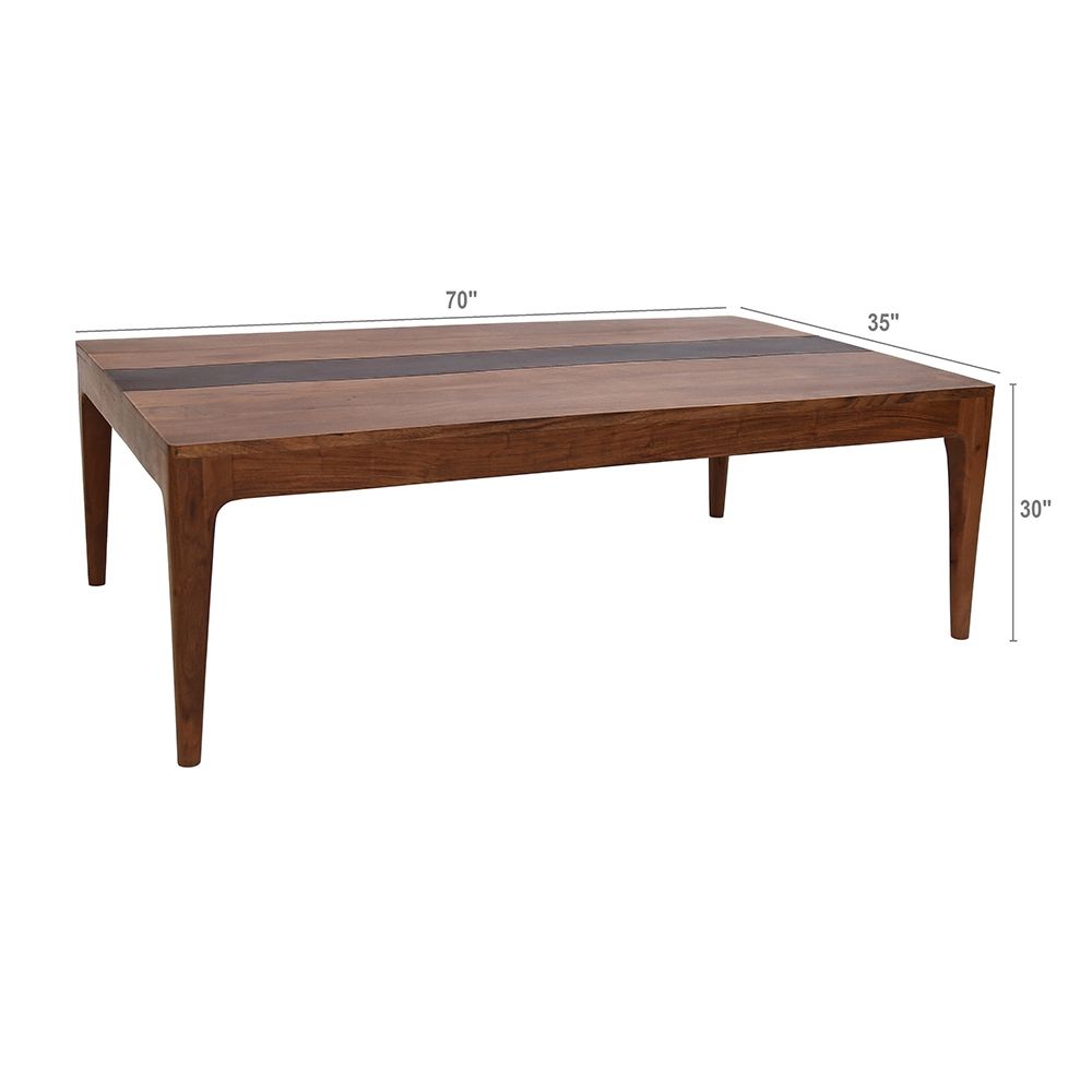 Wood Dining Table - Natural Wood / Brown - Best Buy Furniture