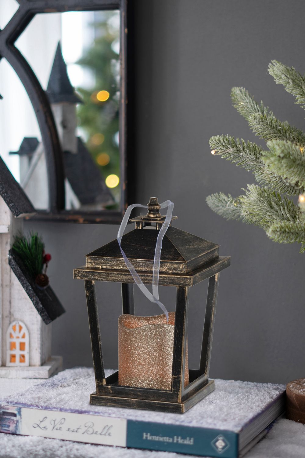 Menifee - Lantern With Led Candle (Set of 2) - Best Buy Furniture