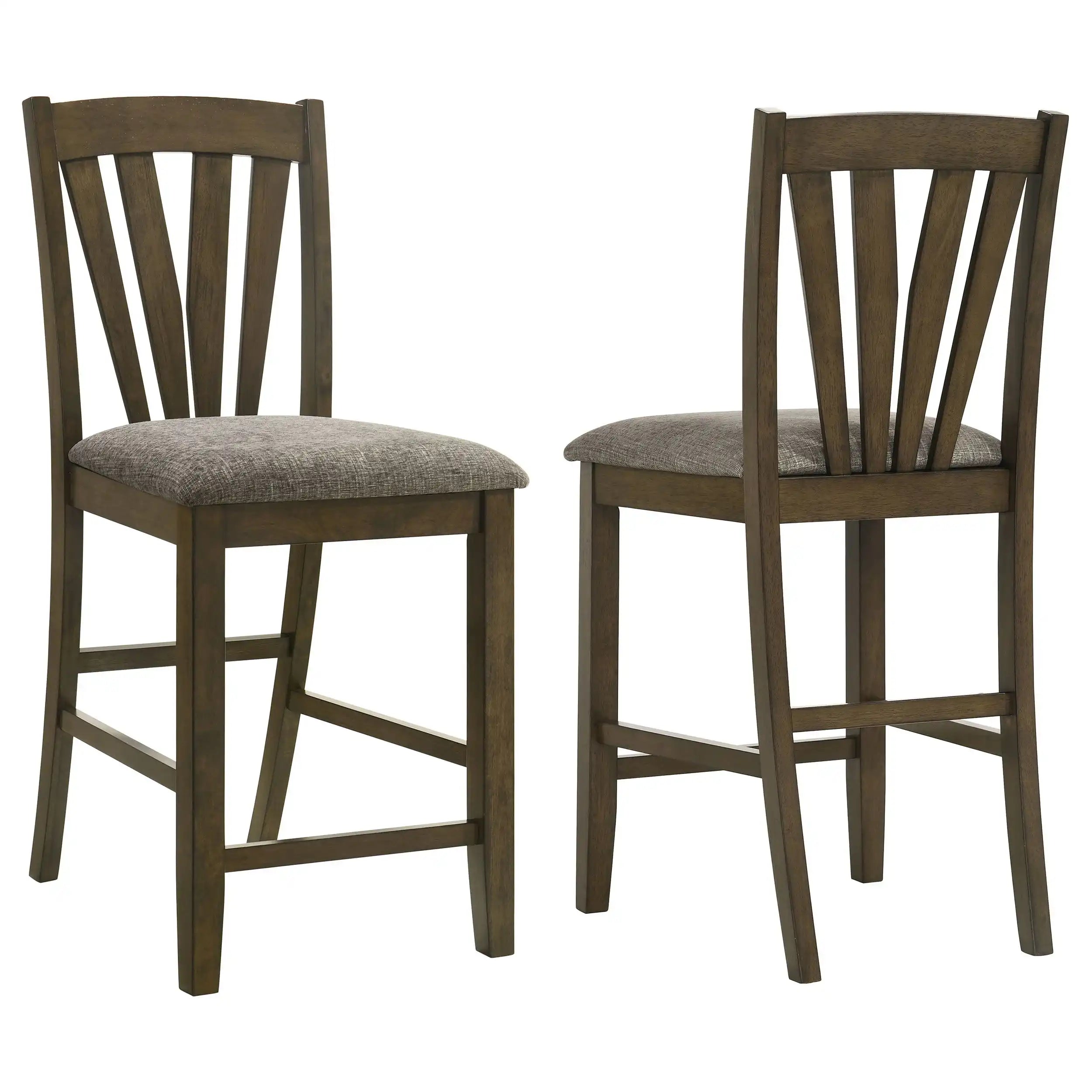 Canfield - Counter Height Dining Side Chair (Set of 2) - Brown - Best Buy Furniture