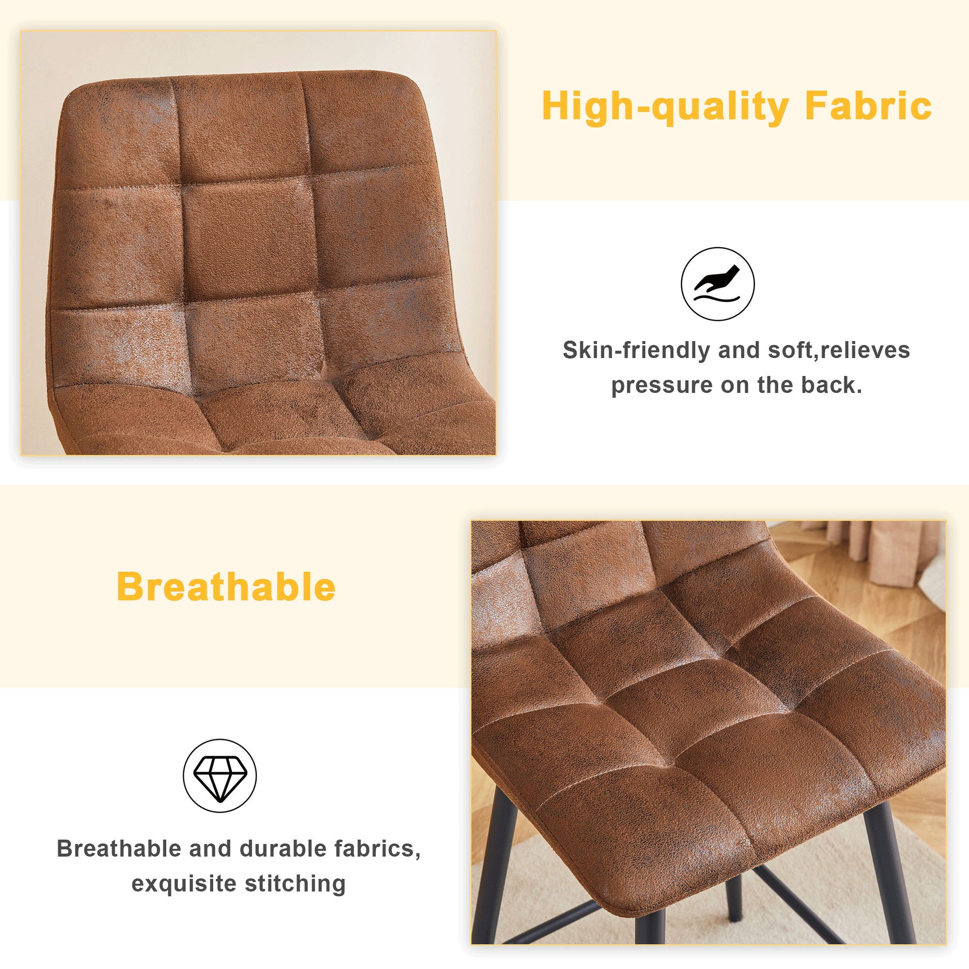 Bar Chair Set Comfortable With Metal Legs And Ergonomic Design - Best Buy Furniture